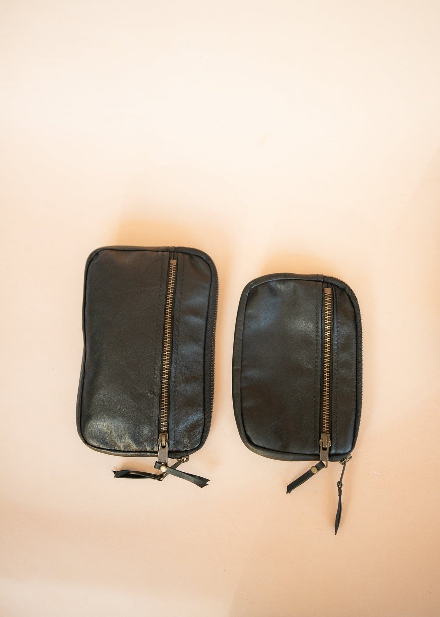 The Real McCaul Coin Purse Parker Pouch - Cowhide Australian Made Australian Owned Tri-Pocket Leather Pouch