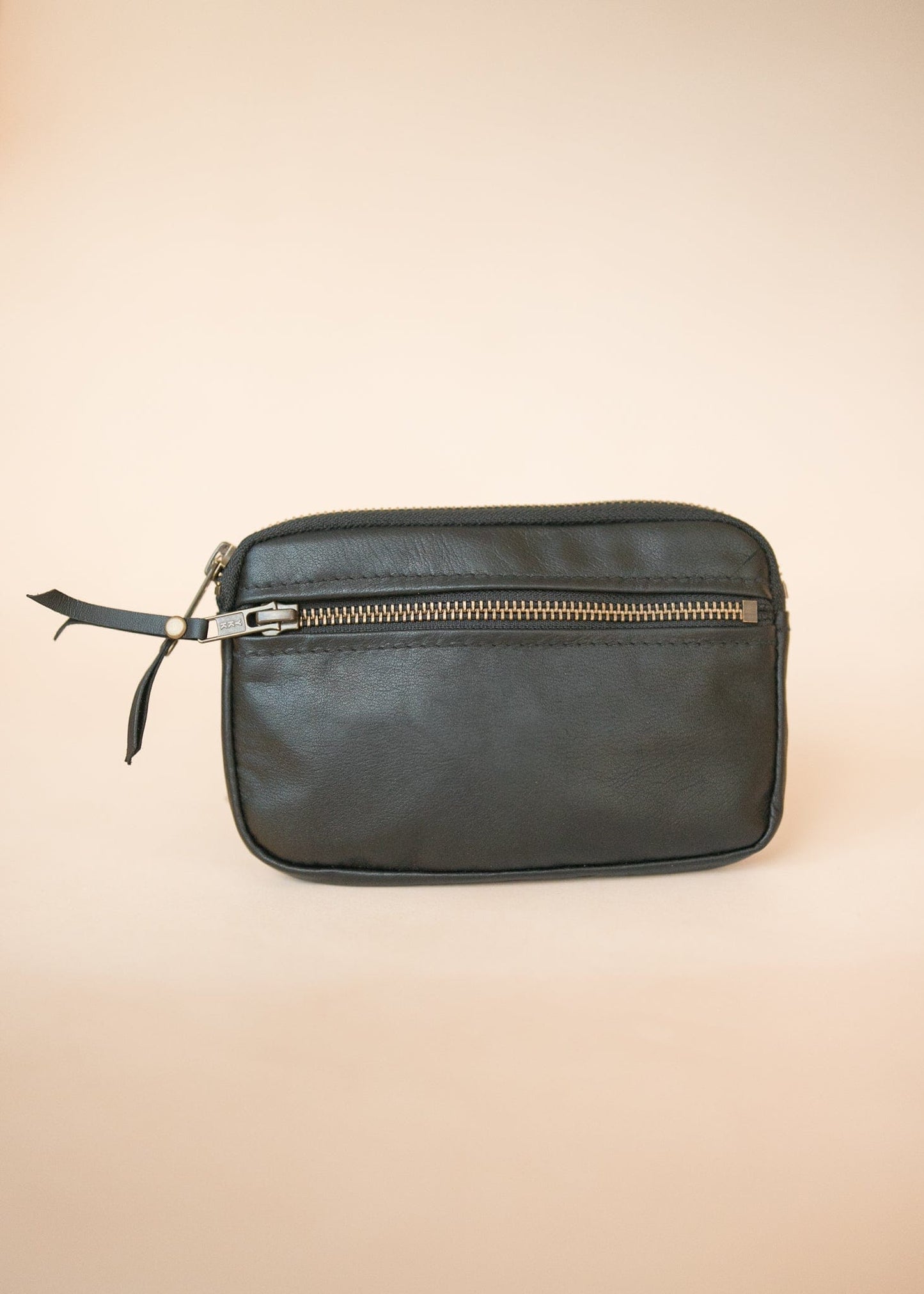 The Real McCaul Coin Purse Parker Pouch - Cowhide Australian Made Australian Owned Tri-Pocket Leather Pouch