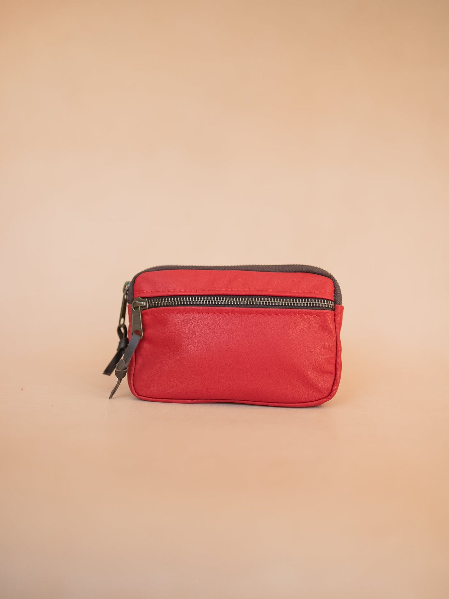 The Real McCaul Coin Purse Parker Pouch - Cowhide Australian Made Australian Owned Tri-Pocket Leather Pouch