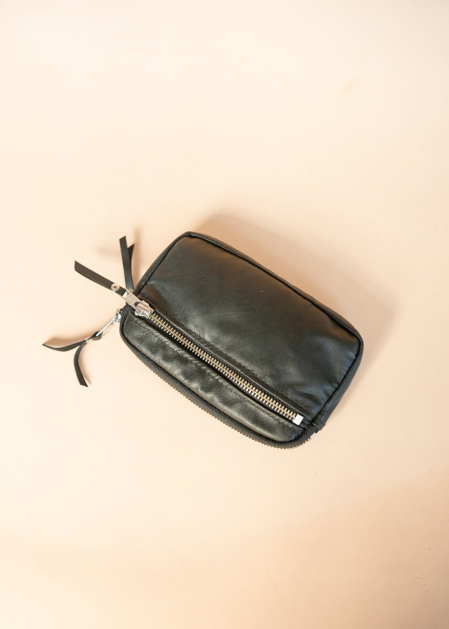 The Real McCaul Coin Purse Parker Pouch - Kangaroo Australian Made Australian Owned Tri-Pocket Leather Pouch
