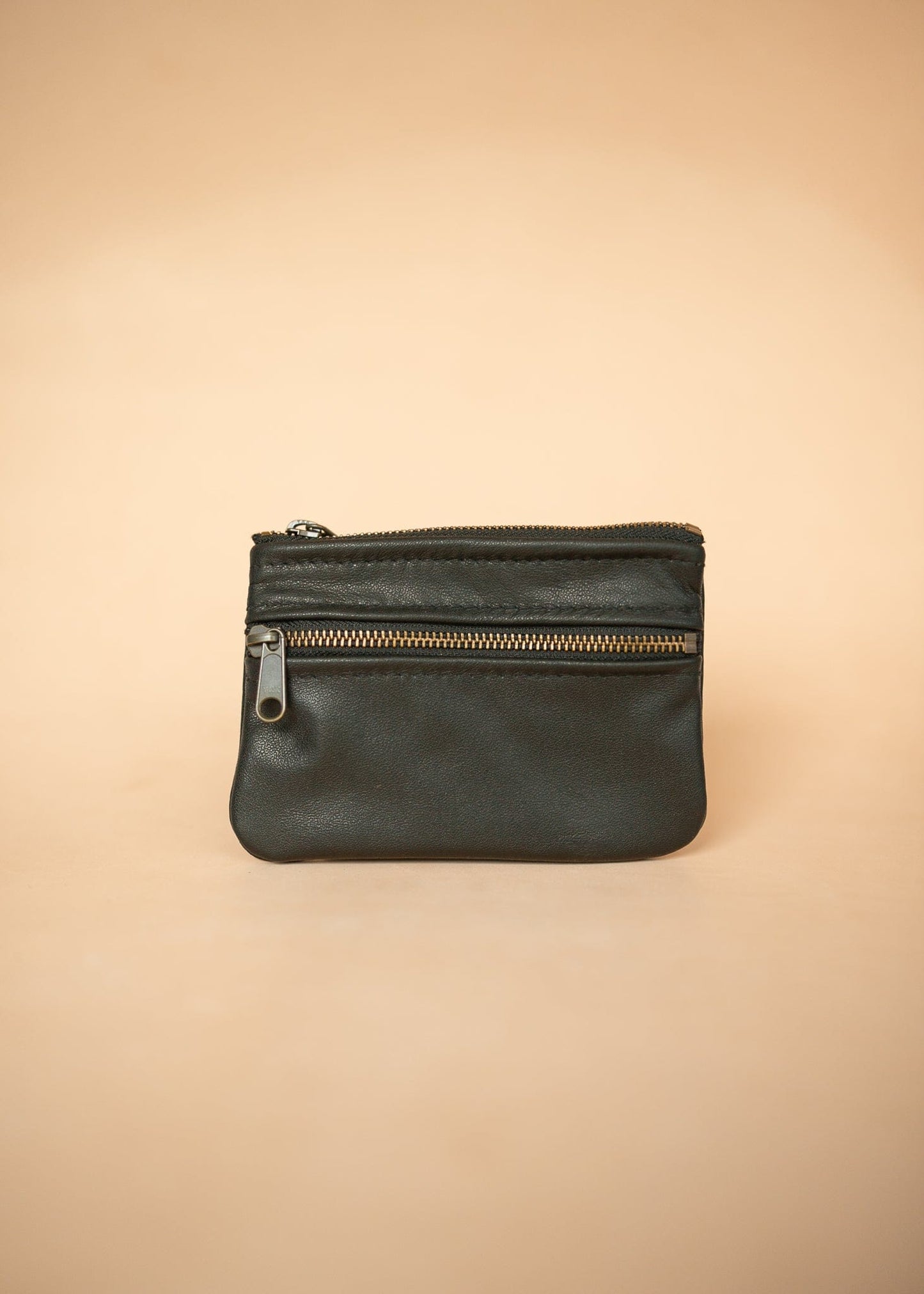 The Real McCaul Coin Purse Paula Zip Pouch - Cowhide Australian Made Australian Owned Paula Zip Leather Pouch Purse- Made in Australia Cowhide leather