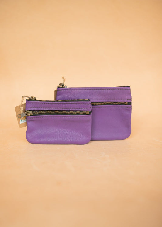 The Real McCaul Coin Purse Paula Zip Pouch - Cowhide Australian Made Australian Owned Paula Zip Leather Pouch Purse- Made in Australia Cowhide leather