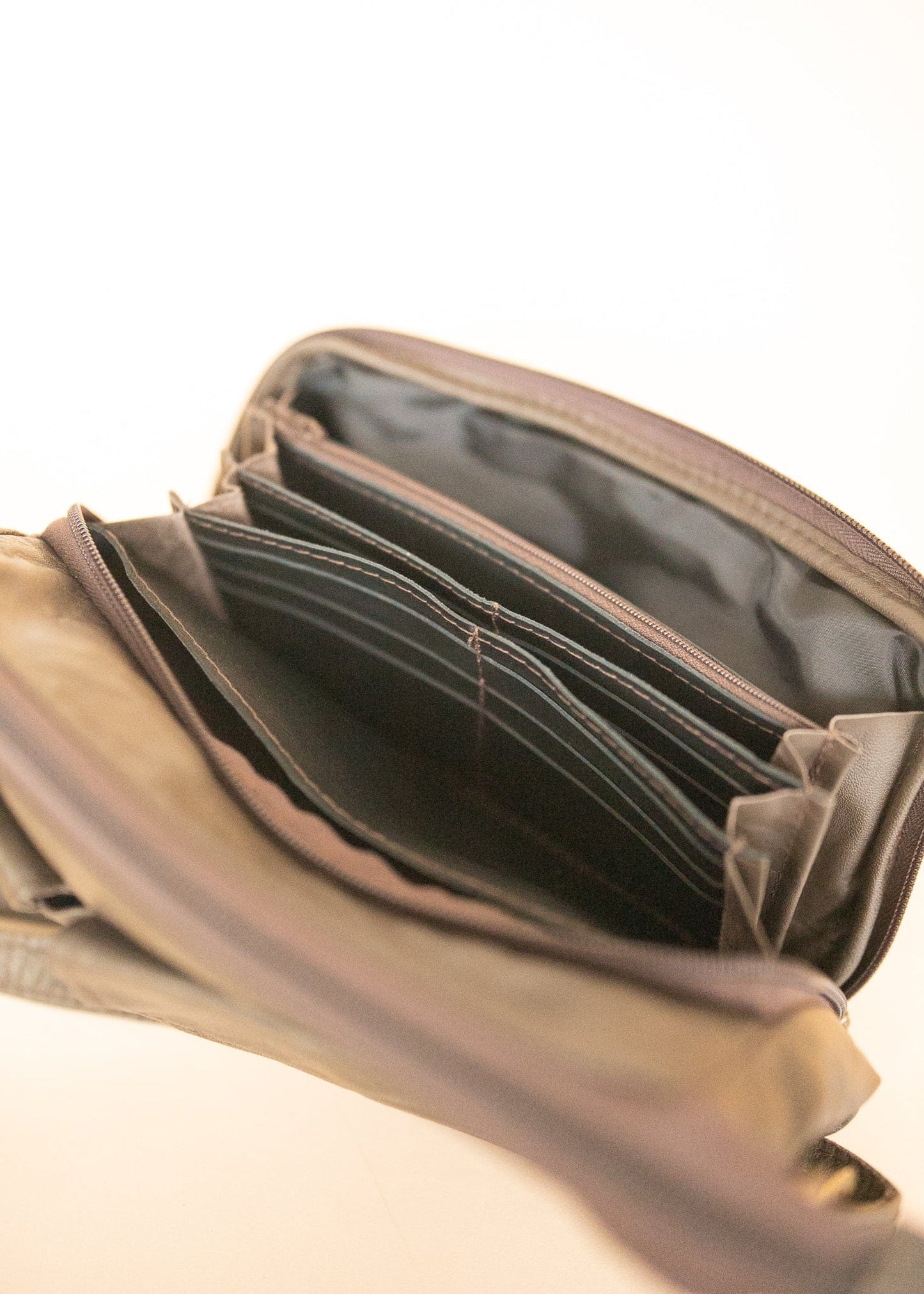 The Real McCaul Handbags Annette HandBag - Small - Cowhide - Dark Brown Australian Made Australian Owned Women's HandBags- Made in Australia Kangaroo & Cowhide Leather