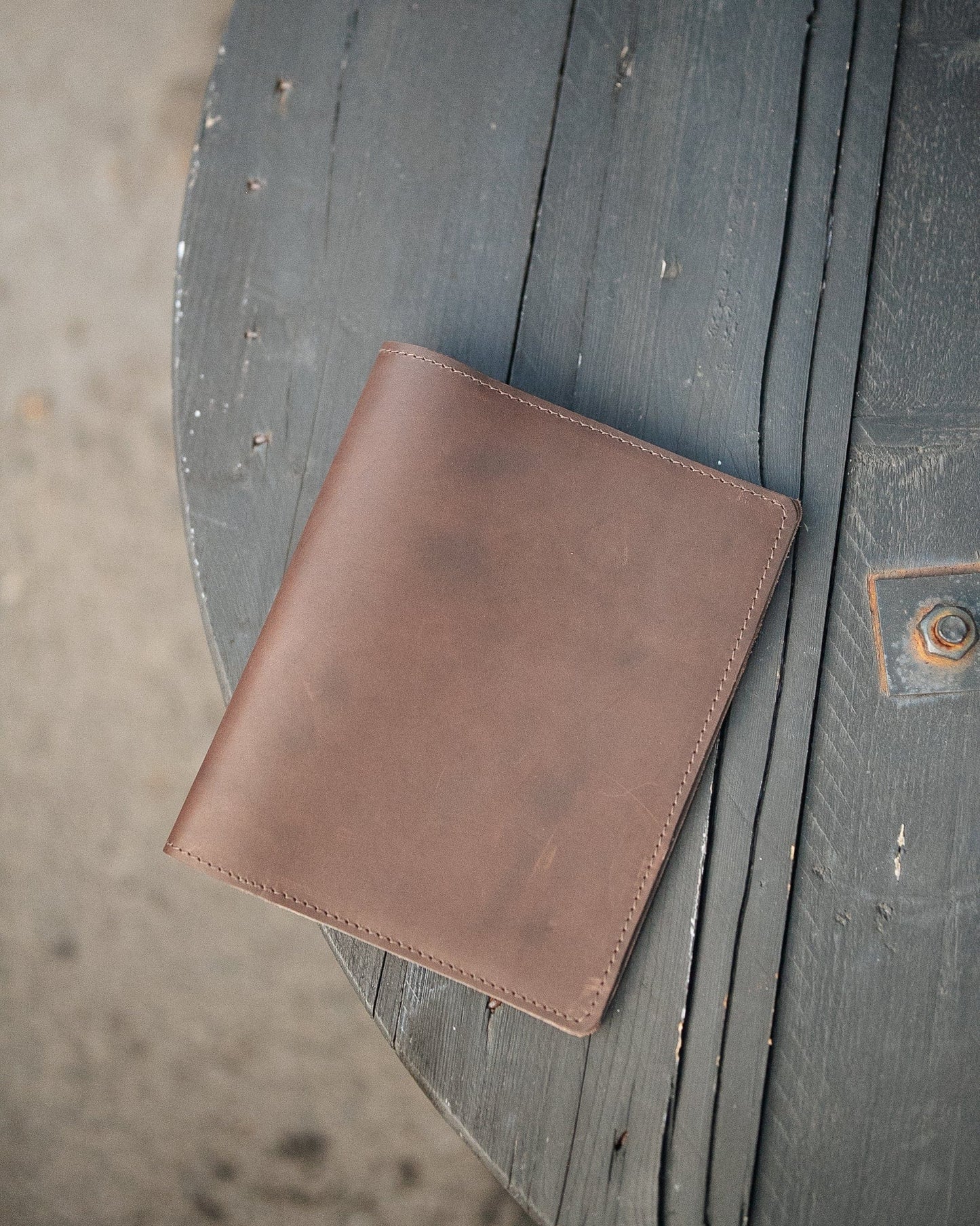 The Real McCaul Leathergoods A5 Diary Journal Cover Australian Made Australian Owned Leather Rustic Book/Diary Cover Australian Made