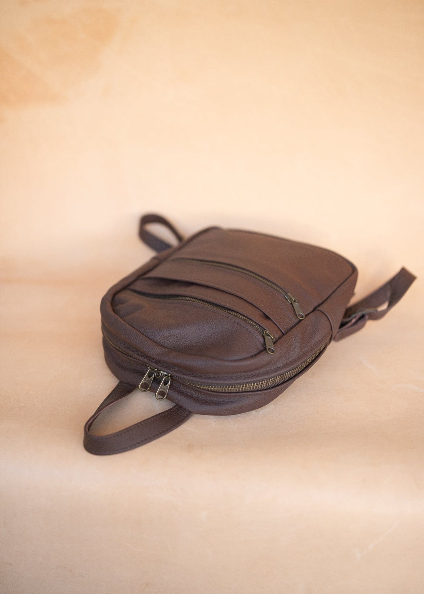 The Real McCaul Leathergoods Back Packs The Annie Backpack - Large - Cowhide - Plum Australian Made Australian Owned Leather Backpacks Made in Australia