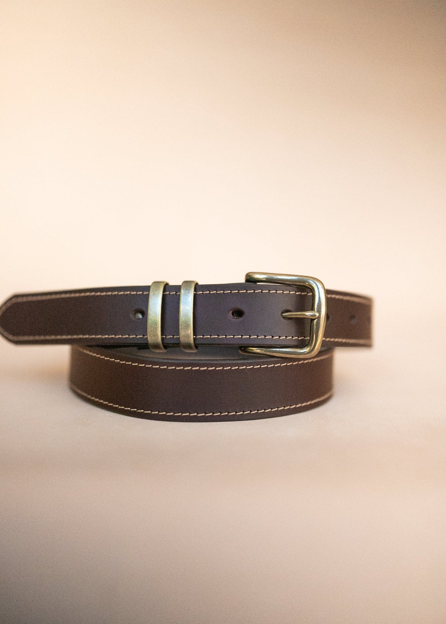 The Real McCaul Leathergoods Belts Antique Brass / 28" (71cm) Rancher Belt 32mm - Dark Brown Australian Made Australian Owned Australian Made Solid Leather Full Grain Rancher Belt- Black