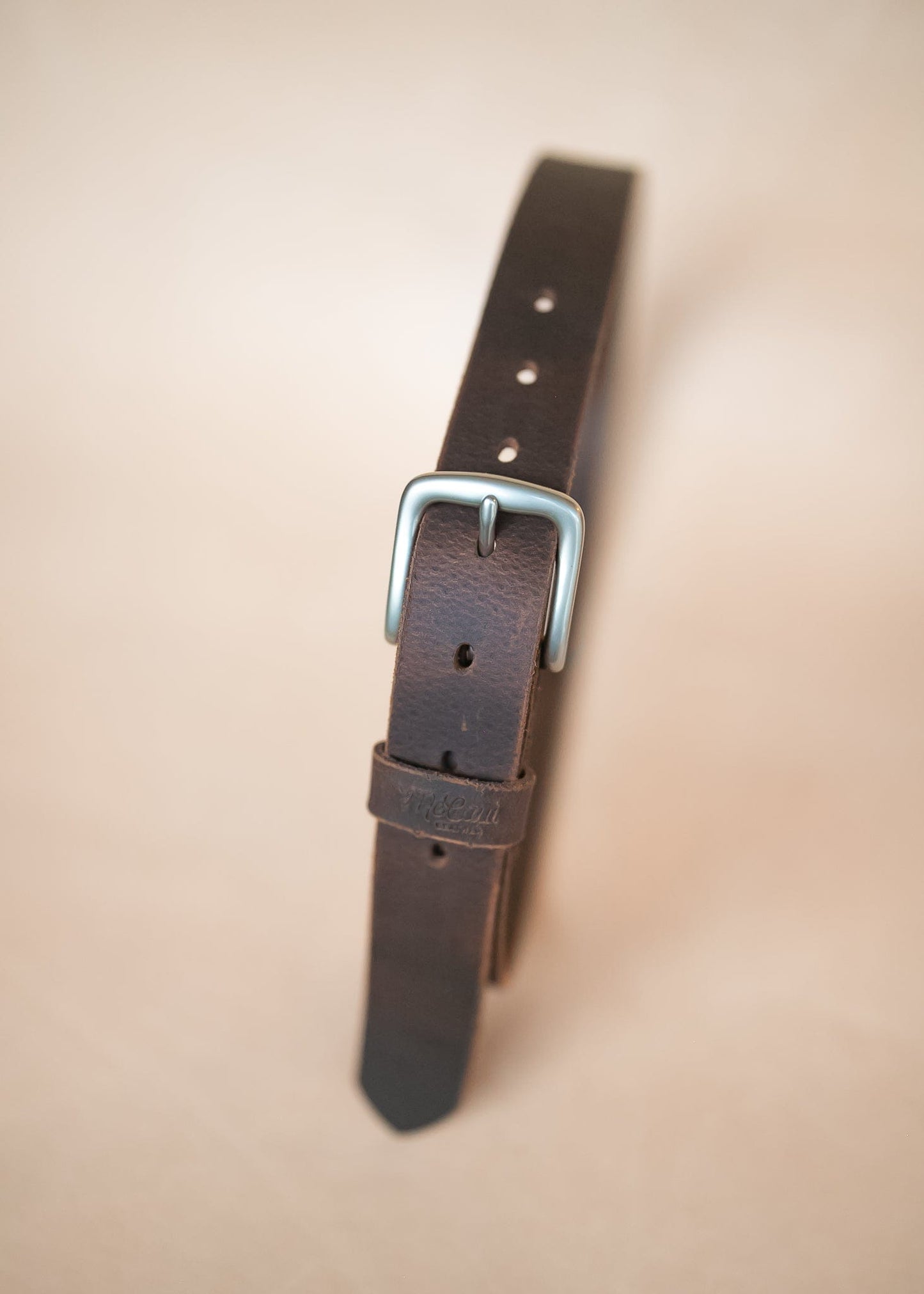 The Real McCaul Leathergoods Belts Legacy Casual Belt 32mm - Rustic Brown Australian Made Australian Owned Solid Leather Men's Belt - Handmade in Australia - Brass Buckle