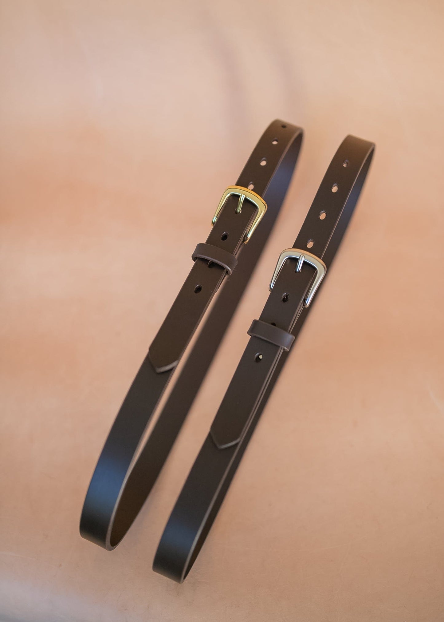 The Real McCaul Leathergoods Belts Plain Narrow 25mm Belt - Dark Brown Australian Made Australian Owned Australian Made 25mm Narrow Leather Belt - Tan