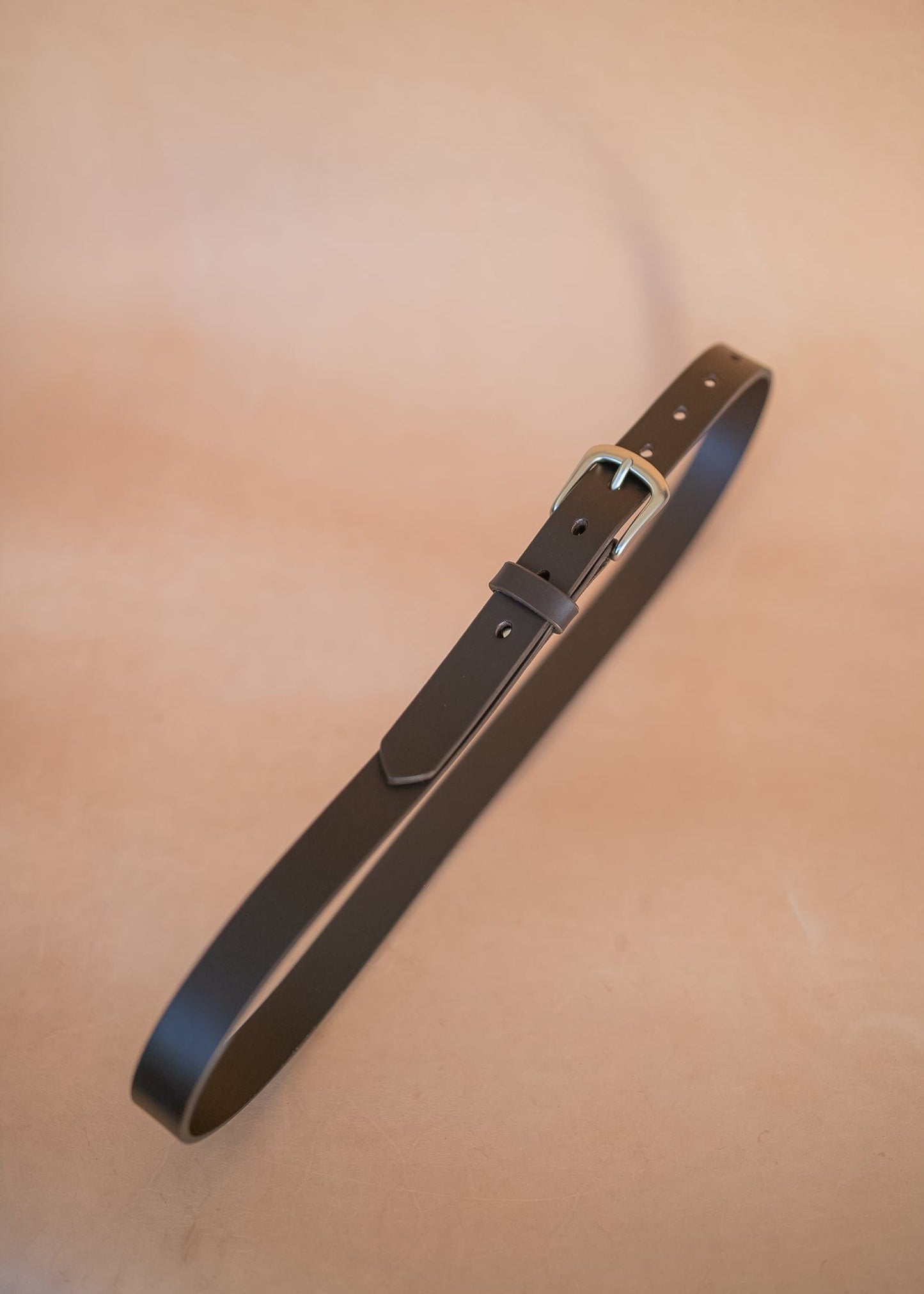 The Real McCaul Leathergoods Belts Plain Narrow 25mm Belt - Dark Brown Australian Made Australian Owned Australian Made 25mm Narrow Leather Belt - Tan