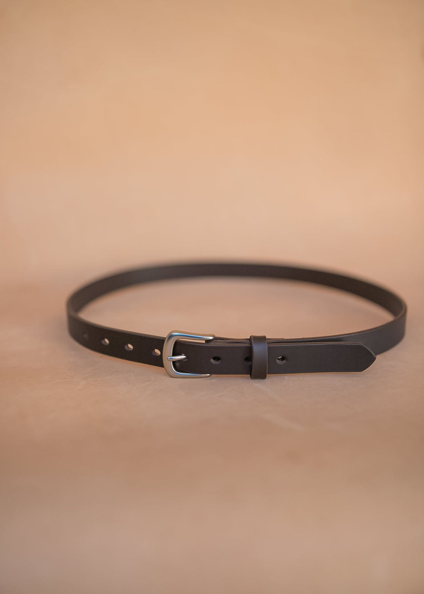 The Real McCaul Leathergoods Belts Plain Narrow 25mm Belt - Dark Brown Australian Made Australian Owned Australian Made 25mm Narrow Leather Belt - Tan