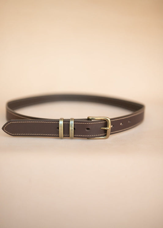 The Real McCaul Leathergoods Belts Rancher Belt 32mm - Dark Brown Australian Made Australian Owned Australian Made Solid Leather Full Grain Rancher Belt- Black