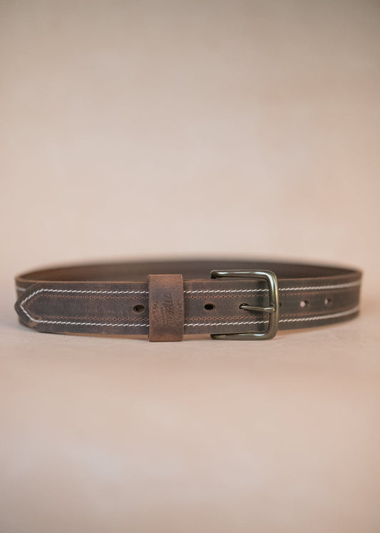 The Real McCaul Leathergoods Belts The Danny Belt - 38mm Australian Made Australian Owned Australian Made Solid Leather Full Grain Dress Belt- Black