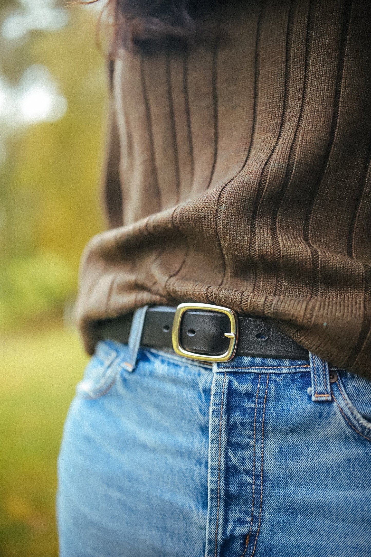 The Real McCaul Leathergoods Belts The Faridah Belt Australian Made Australian Owned Solid Leather Men's Belt - Handmade in Australia - Brass Buckle