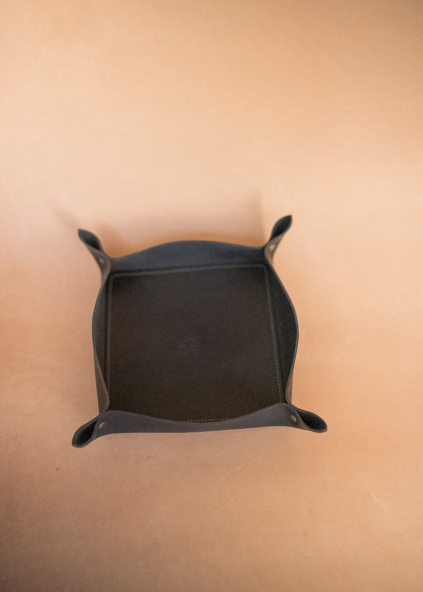 The Real McCaul Leathergoods Black / Mini Valet Tray Catch All Holder Australian Made Australian Owned Valet Tray Catch All Holder