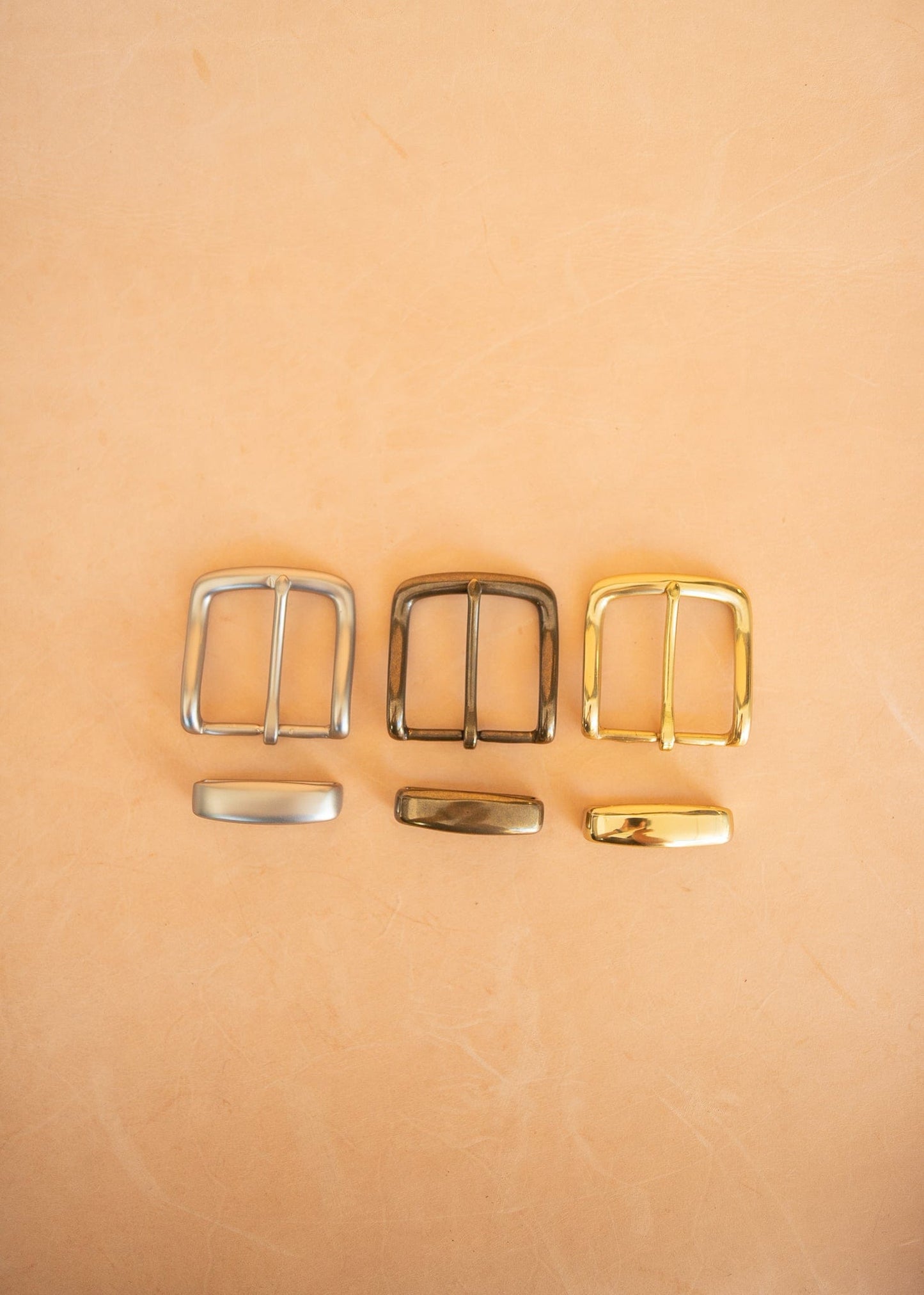 The Real McCaul Leathergoods Buckle Solid Brass Belt Buckle Set - 38mm - Gold Australian Made Australian Owned Solid Brass Belt Buckle Set - 38mm - Gold