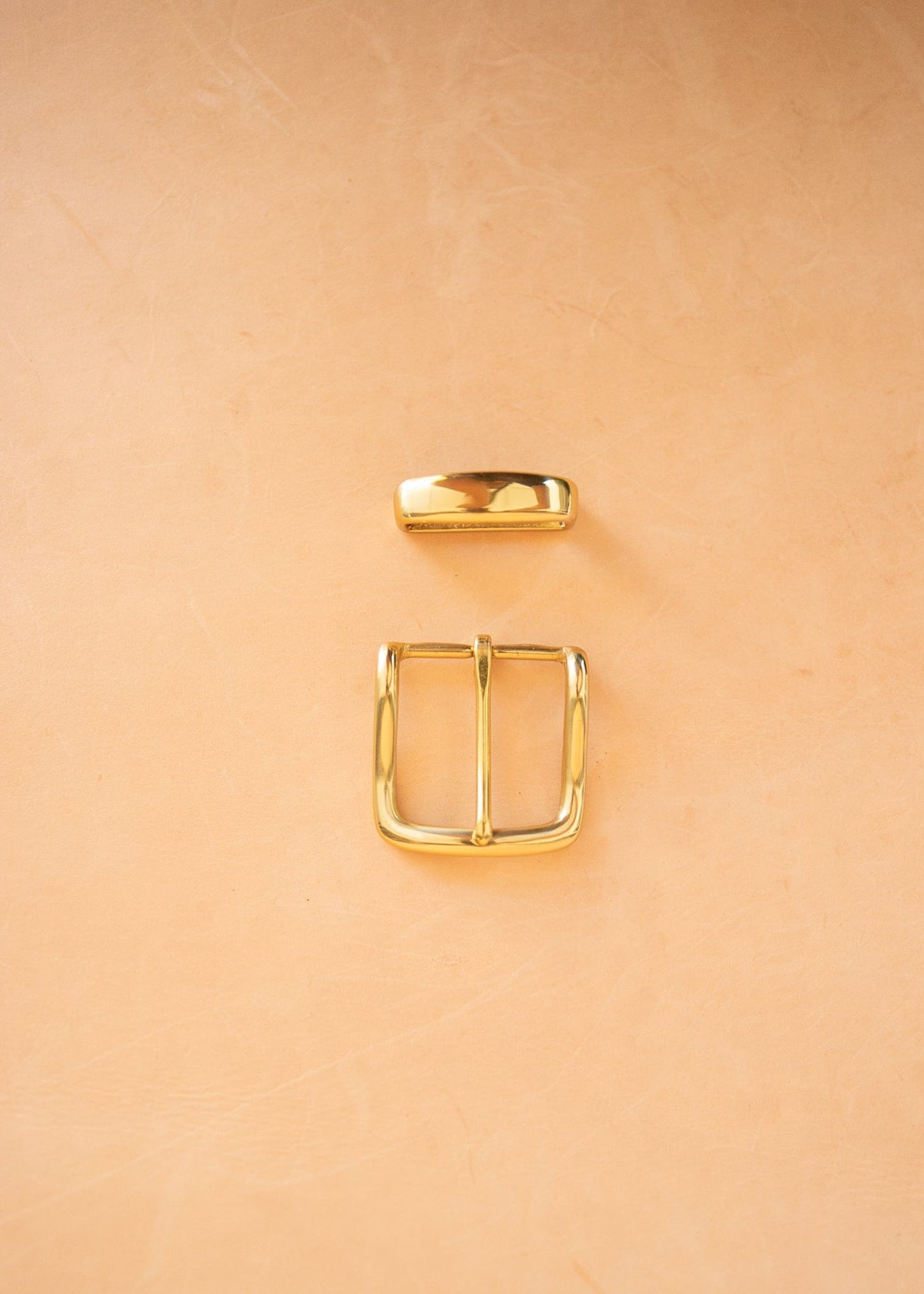 The Real McCaul Leathergoods Buckle Solid Brass Belt Buckle Set - 38mm - Gold Australian Made Australian Owned Solid Brass Belt Buckle Set - 38mm - Gold