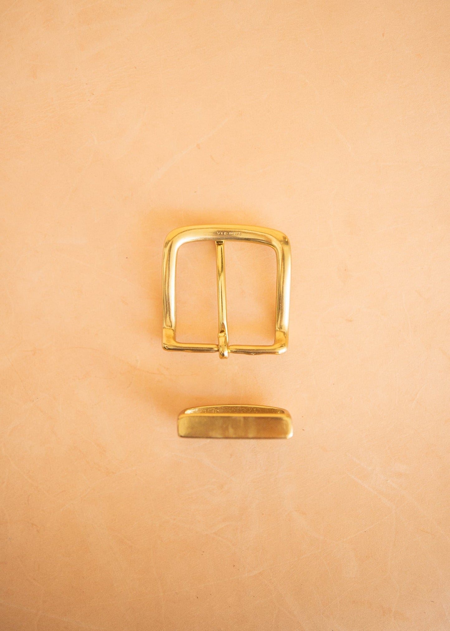 The Real McCaul Leathergoods Buckle Solid Brass Belt Buckle Set - 38mm - Gold Australian Made Australian Owned Solid Brass Belt Buckle Set - 38mm - Gold