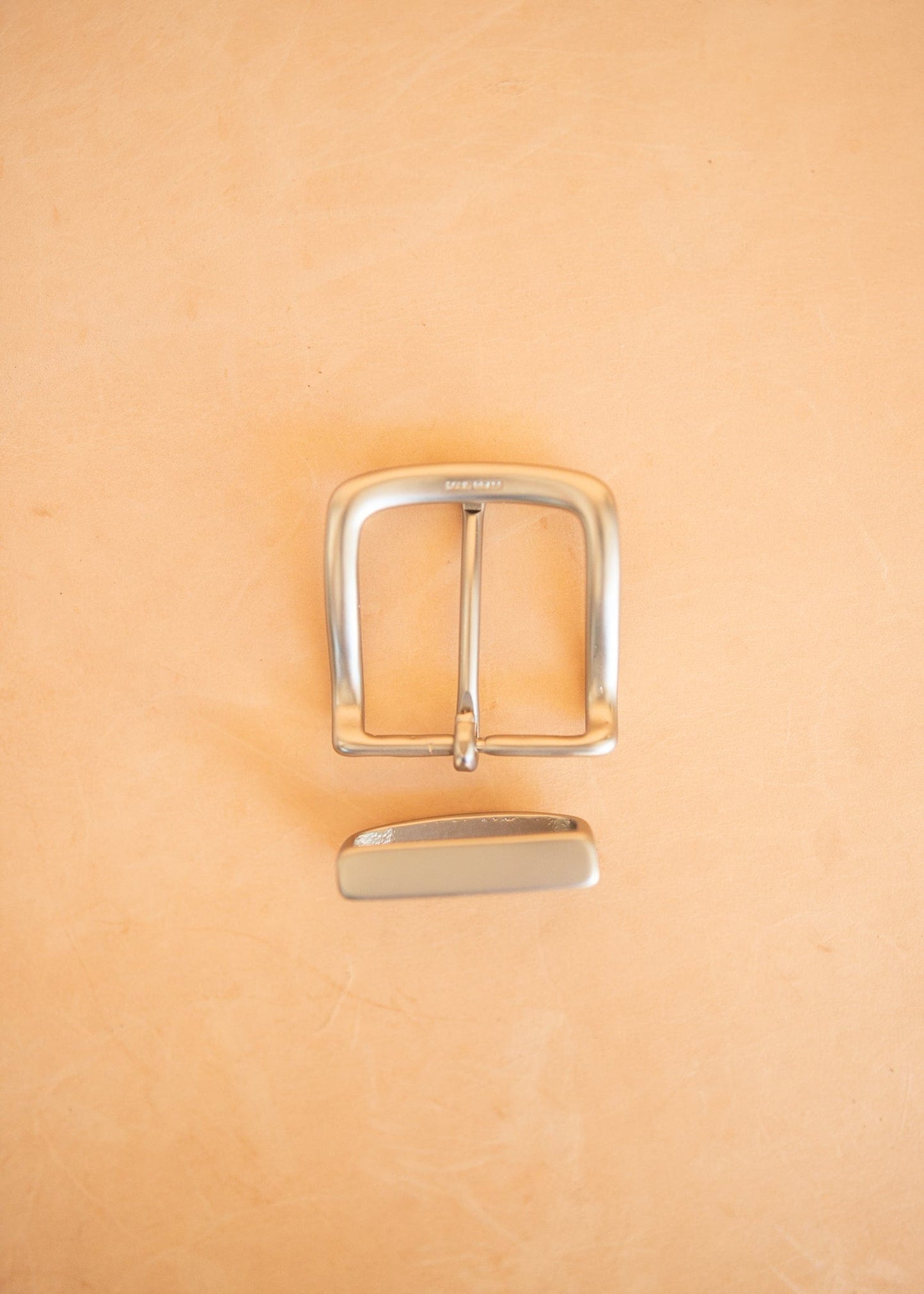 The Real McCaul Leathergoods Buckle Solid Brass Belt Buckle Set - 38mm - Silver Australian Made Australian Owned Solid Brass Belt Buckle Set - 38mm - Silver