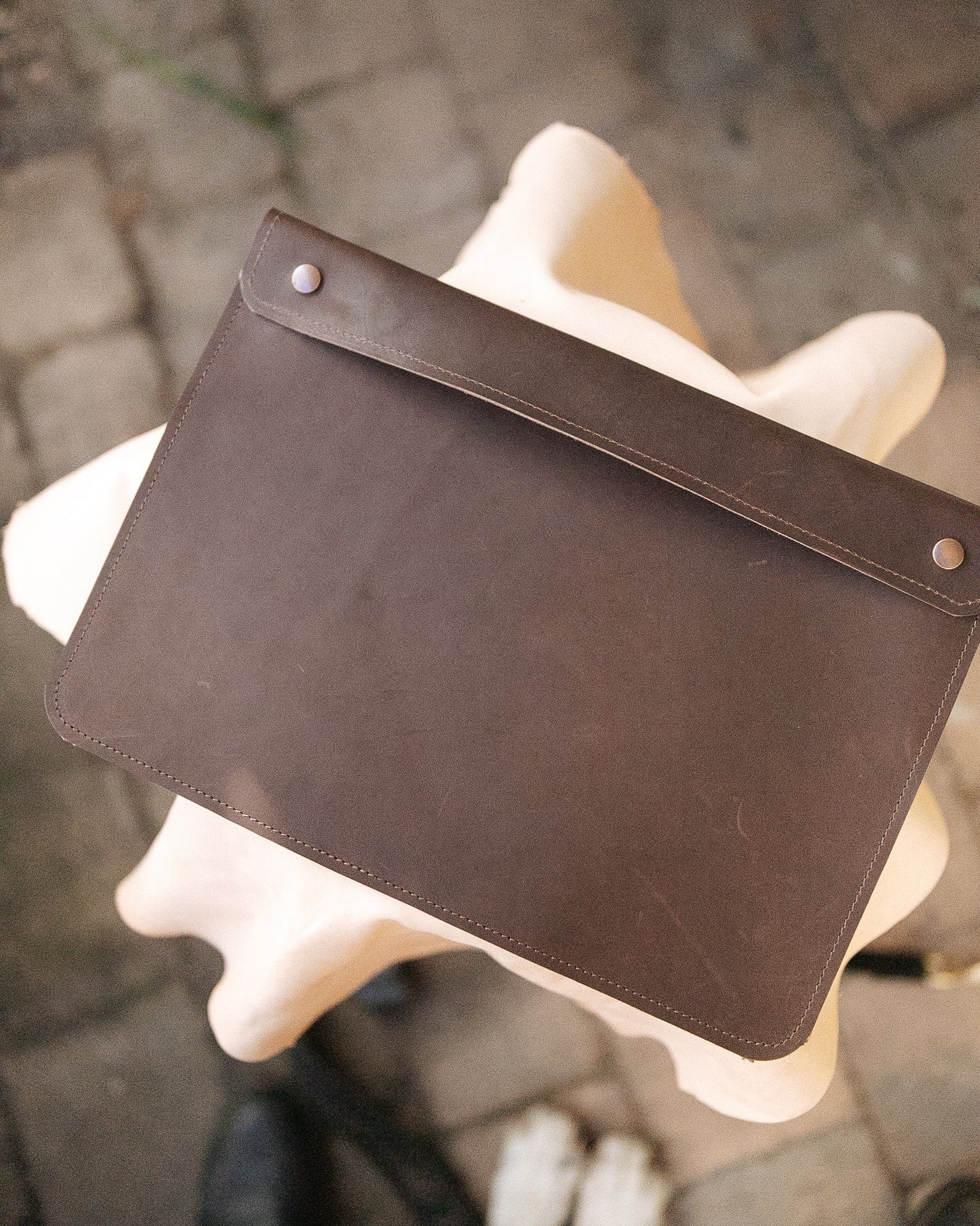 The Real McCaul Leathergoods Computer Accessories Sleeve Case for Tablet/Laptop - 13” - Horizontal Australian Made Australian Owned