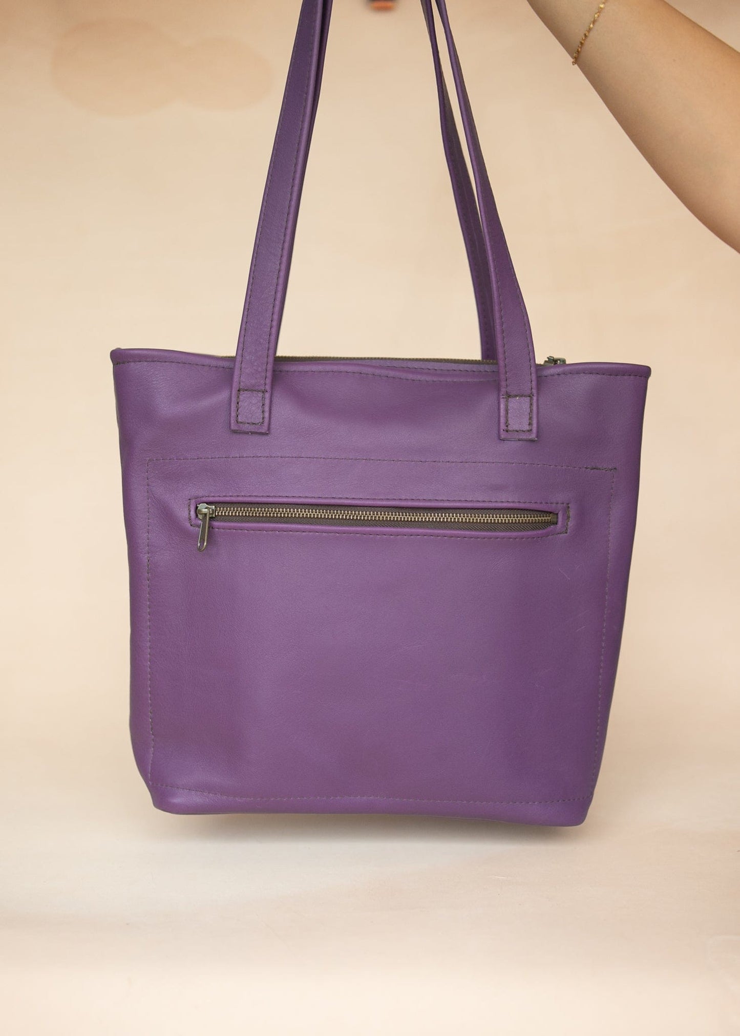 The Real McCaul Leathergoods Handbags The Michelle Handbag - Purple Australian Made Australian Owned Leather Women's HandBag Australian Made