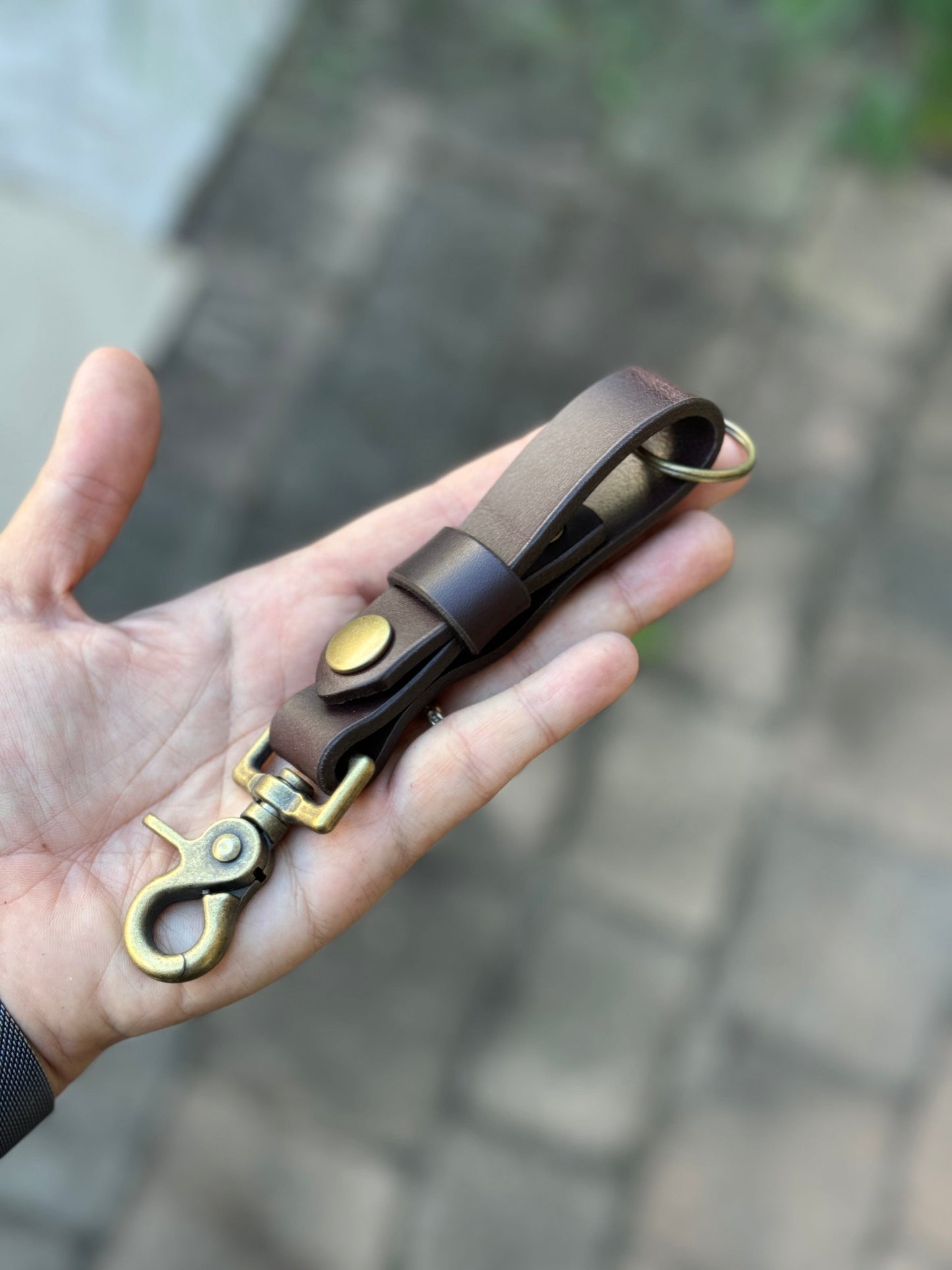 The Real McCaul Leathergoods Keyring Belt Loop Key Chain Holder Australian Made Australian Owned Leather Key Fob Holder Belt Hook Made In Australia