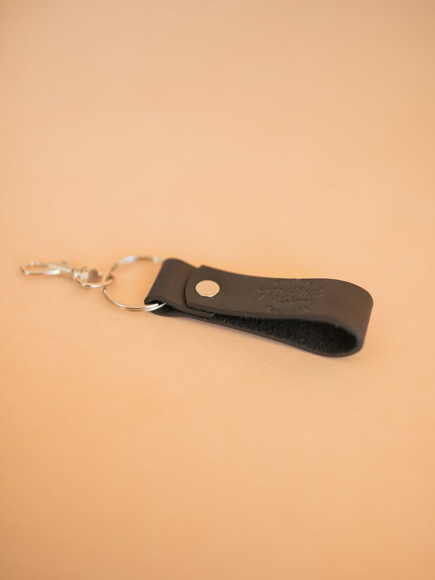 The Real McCaul Leathergoods Keyring Key Loop (Soft) Australian Made Australian Owned Leather Key Fob Holder Belt Hook Made In Australia