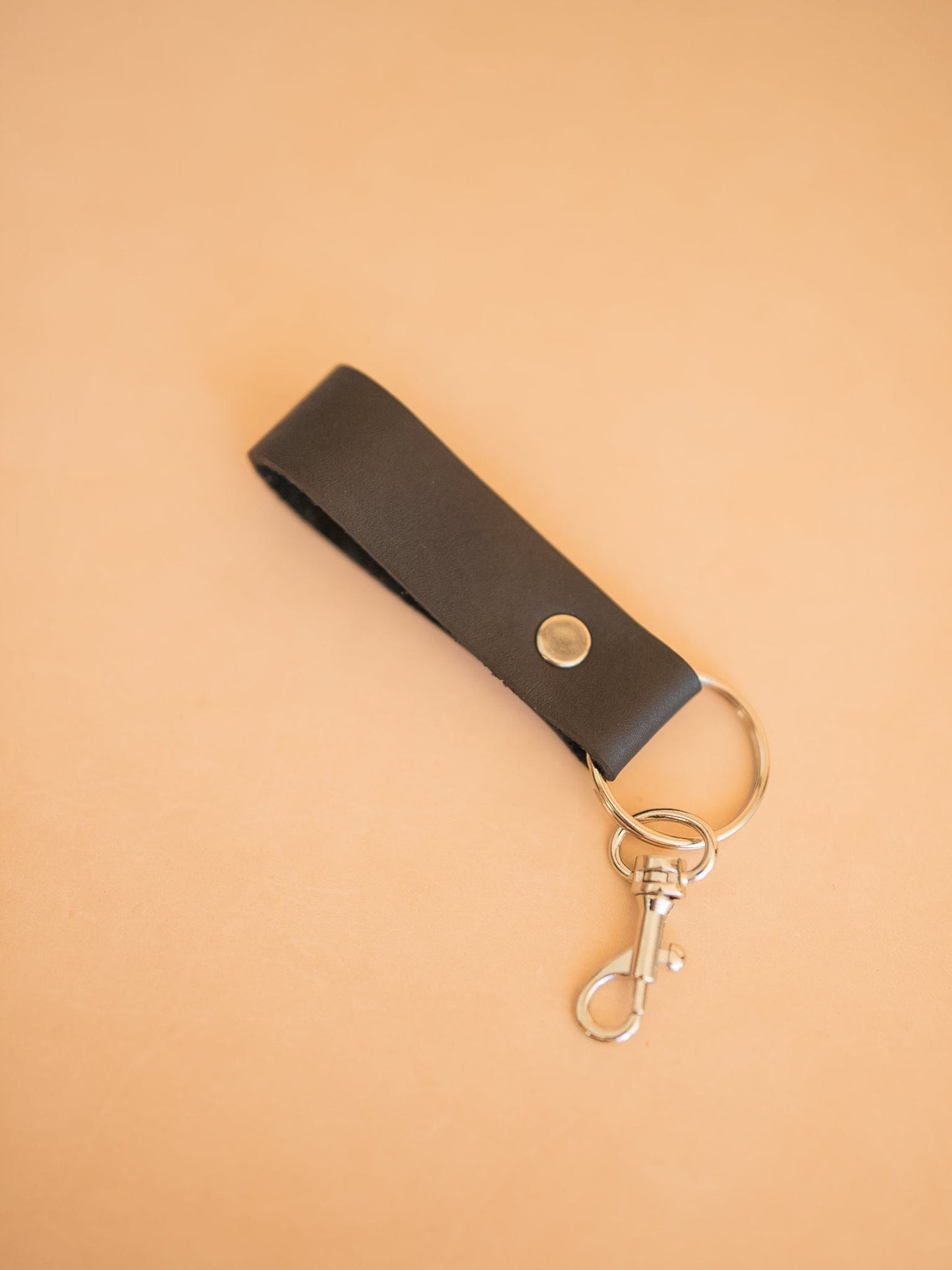 The Real McCaul Leathergoods Keyring Key Loop (Soft) Australian Made Australian Owned Leather Key Fob Holder Belt Hook Made In Australia