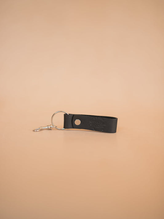 The Real McCaul Leathergoods Keyring Key Loop (Soft) Australian Made Australian Owned Leather Key Fob Holder Belt Hook Made In Australia