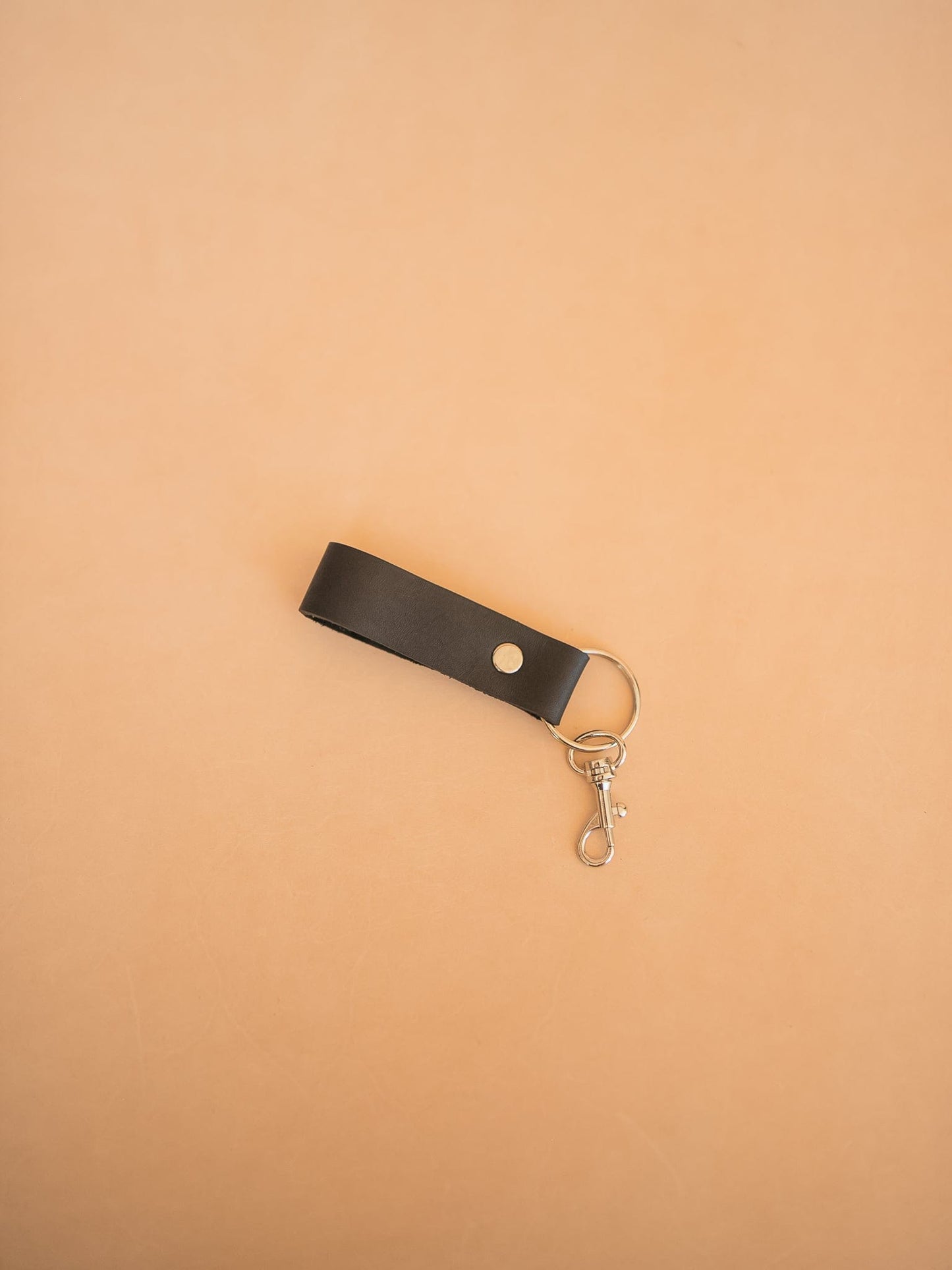 The Real McCaul Leathergoods Keyring Key Loop (Soft) Australian Made Australian Owned Leather Key Fob Holder Belt Hook Made In Australia