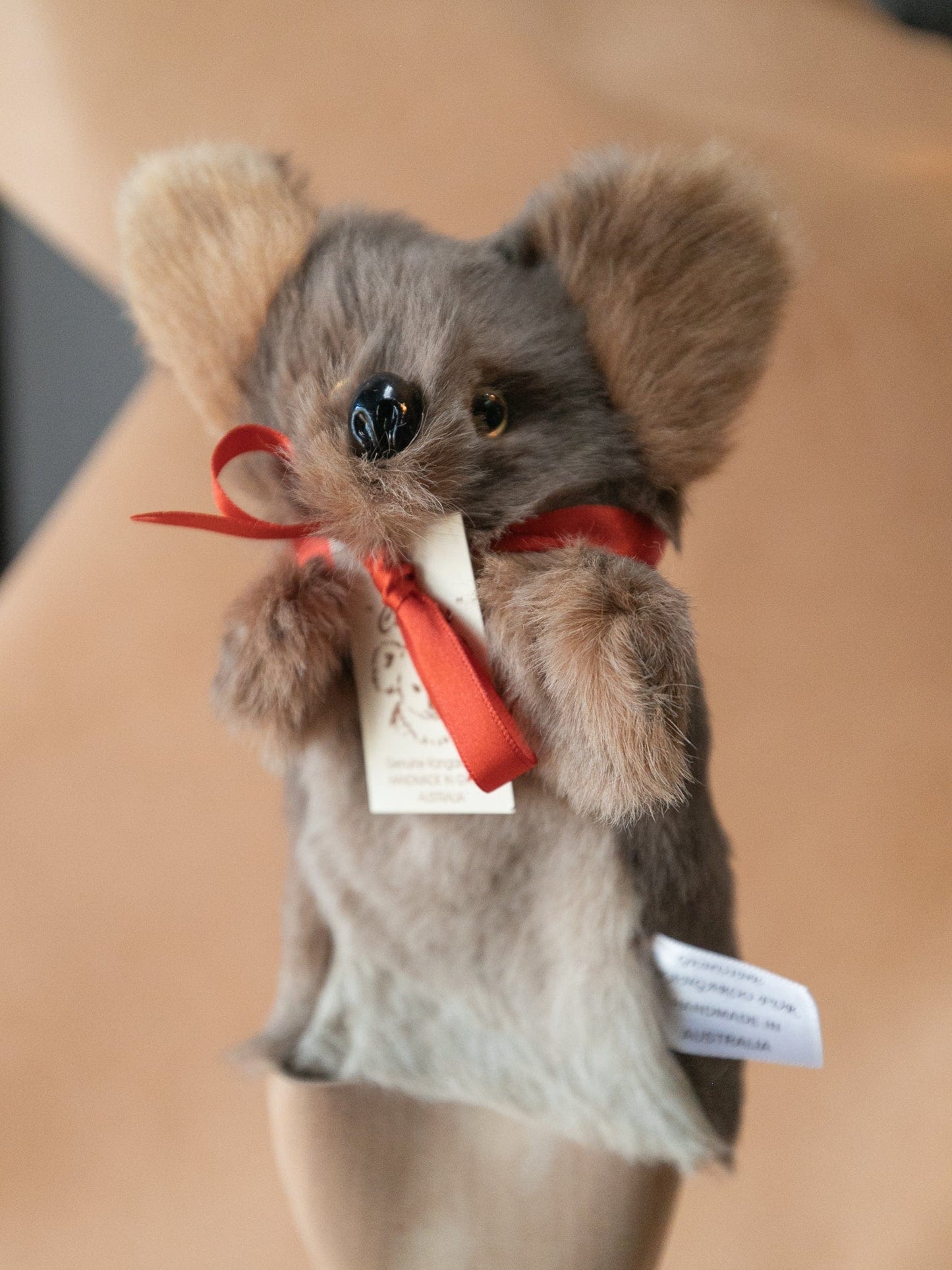 The Real McCaul Leathergoods Koala Puppet Australian Made Australian Owned