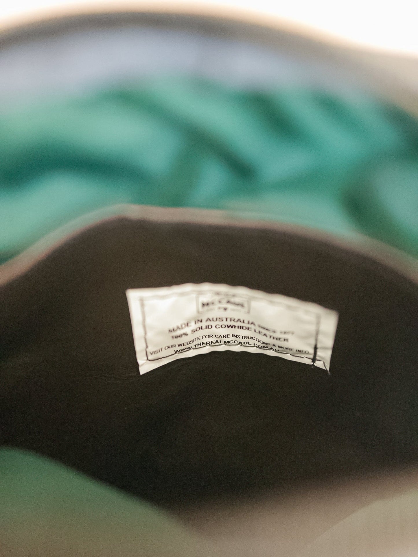 The Real McCaul Leathergoods Manbag Charlie Satchel Sidebag - Cowhide Australian Made Australian Owned Charlie Leather Sidebag Satchel Man Bag- Made In Australia