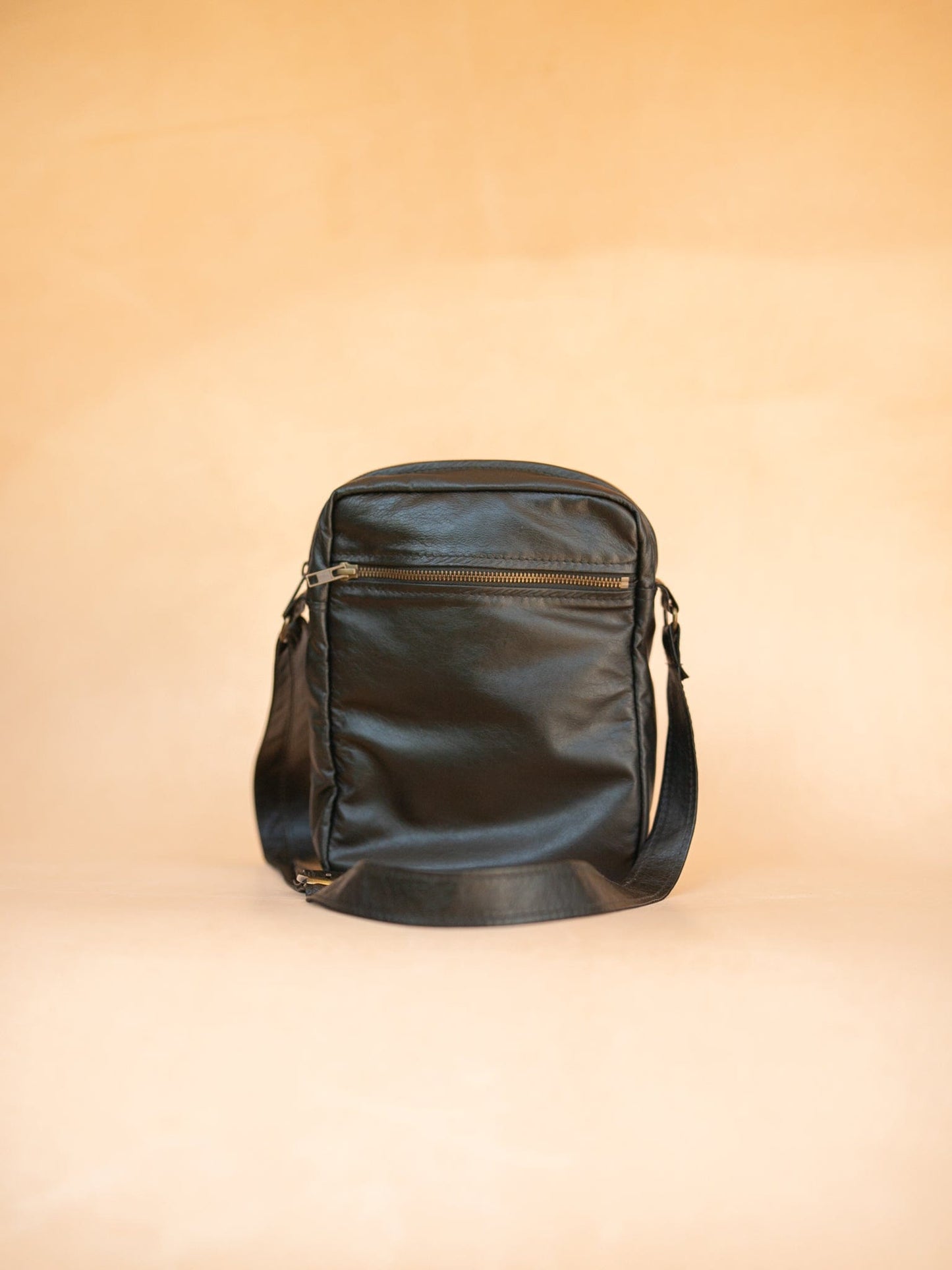 The Real McCaul Leathergoods Manbag Charlie Satchel Sidebag - Kangaroo Australian Made Australian Owned Charlie Leather Sidebag Satchel Man Bag- Made In Australia