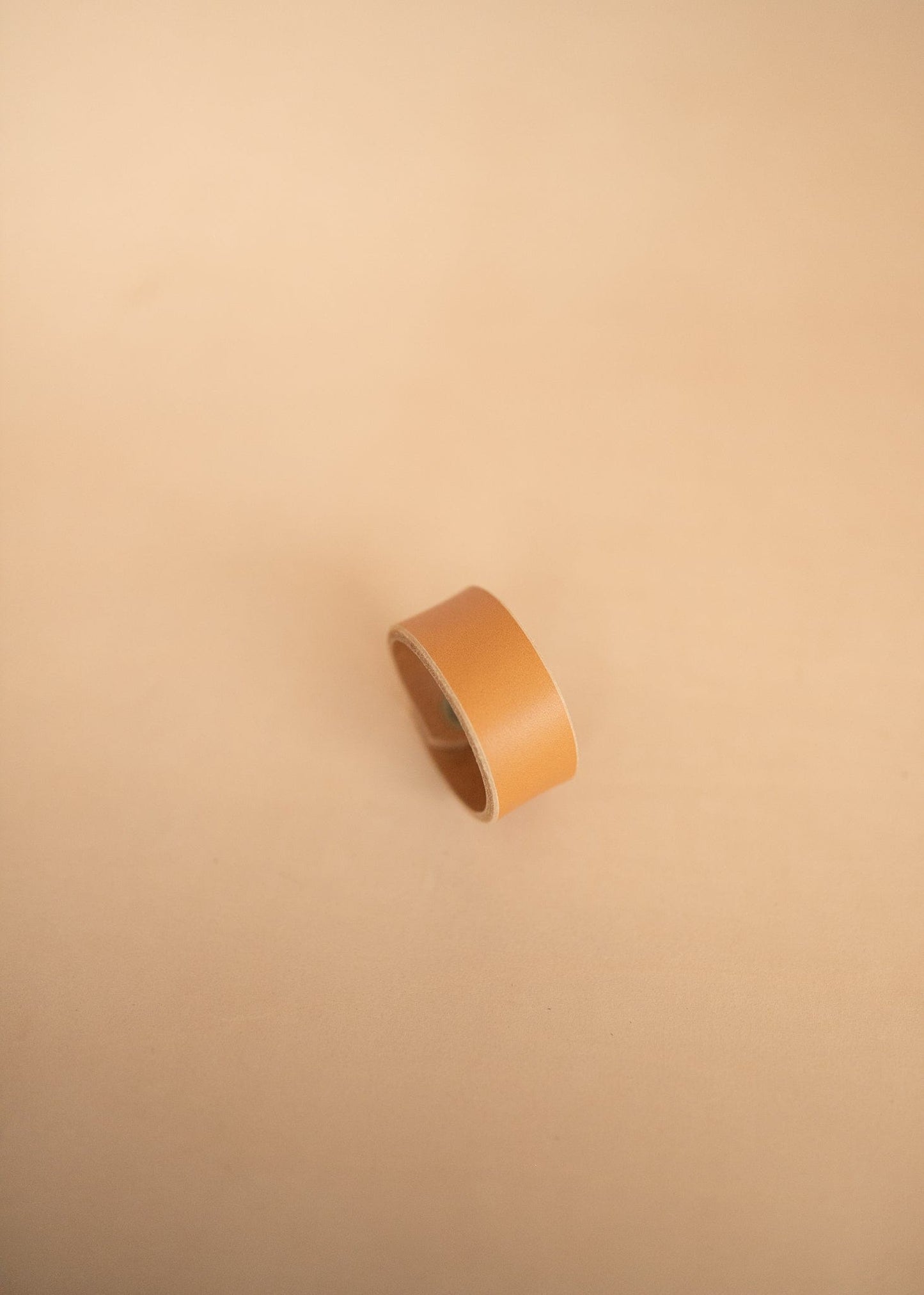 The Real McCaul Leathergoods Natural / 15cm Narrow Leather Wristband - 20mm (0.75") Australian Made Australian Owned Wide Leather Wristband - 20mm (0.75") - Made in Australia