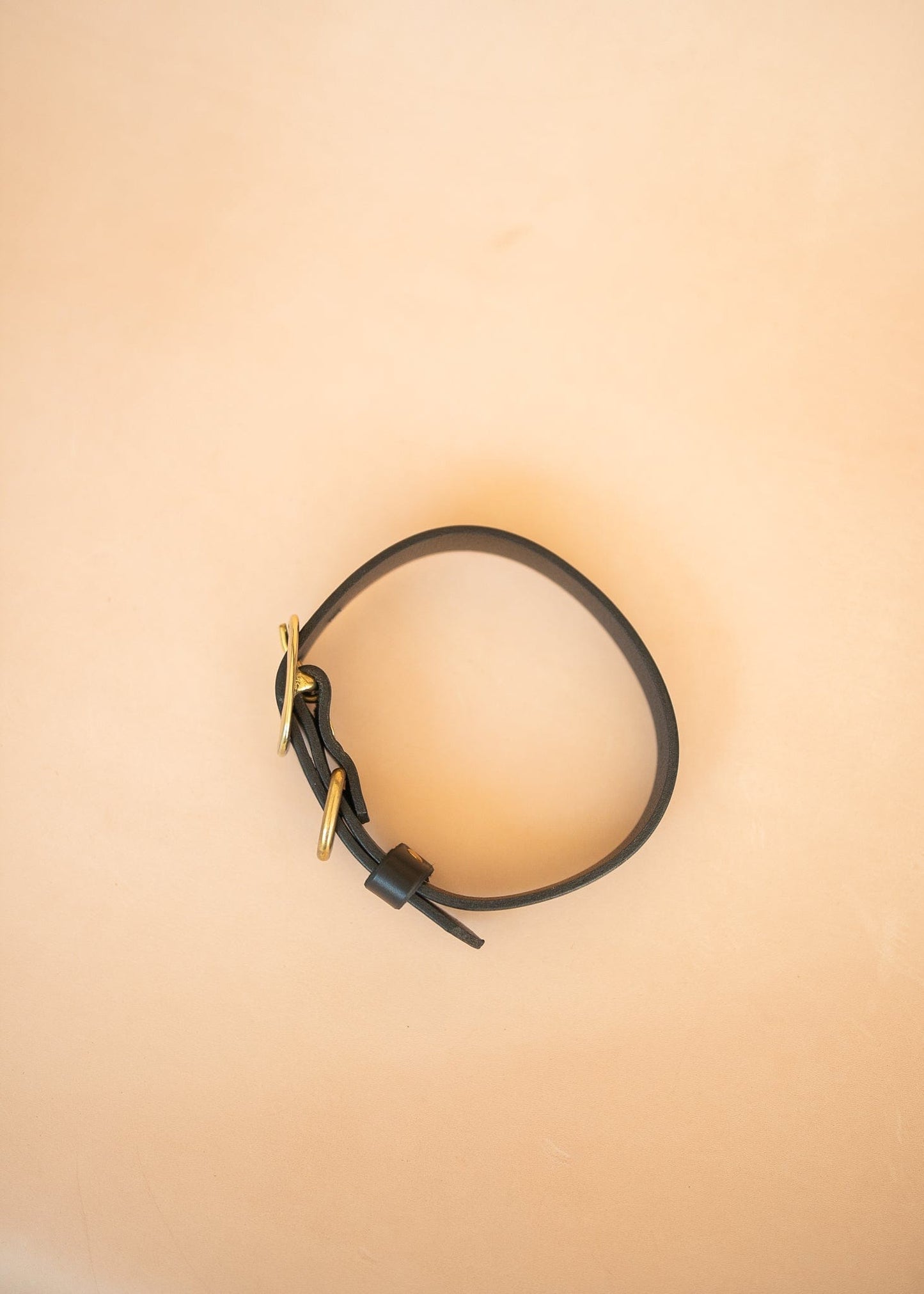 The Real McCaul Leathergoods Pet Collars & Harnesses Classic Dog Collar - 25mm - Black Australian Made Australian Owned Leather Dog Collar with Brass Fittings- Australian Made