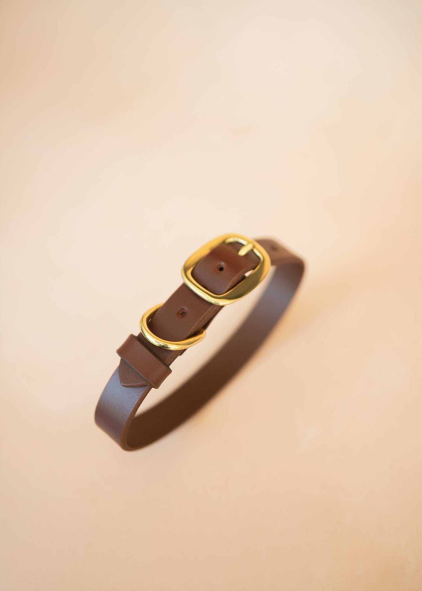 The Real McCaul Leathergoods Pet Collars & Harnesses Classic Dog Collar - 25mm - Burgundy Australian Made Australian Owned Leather Dog Collar with Brass Fittings- Australian Made