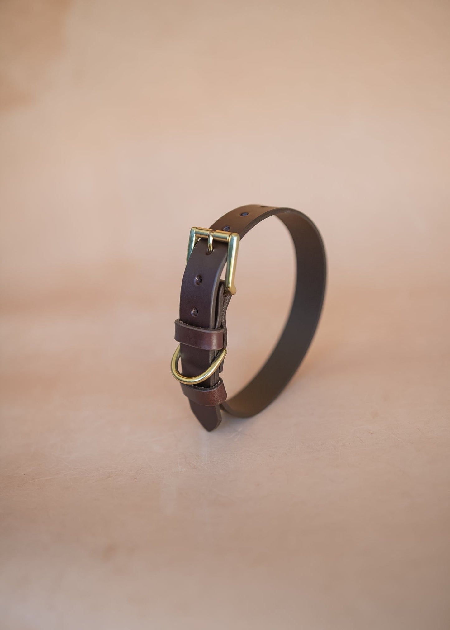 The Real McCaul Leathergoods Pet Collars & Harnesses Classic Dog Collar - 30mm - Burgundy Australian Made Australian Owned Leather Dog Collar with Brass Fittings- Australian Made