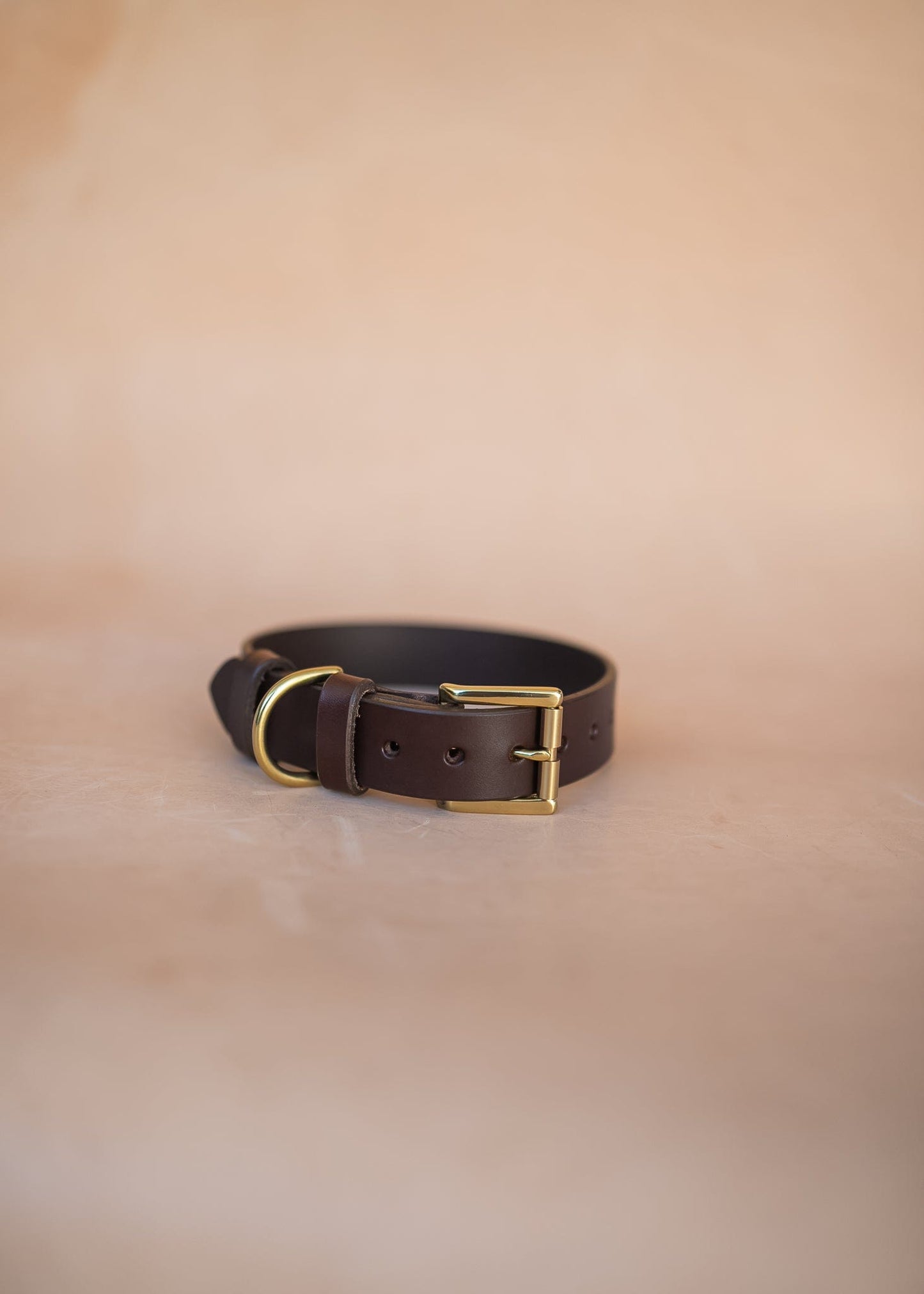 The Real McCaul Leathergoods Pet Collars & Harnesses Classic Dog Collar - 30mm - Burgundy Australian Made Australian Owned Leather Dog Collar with Brass Fittings- Australian Made