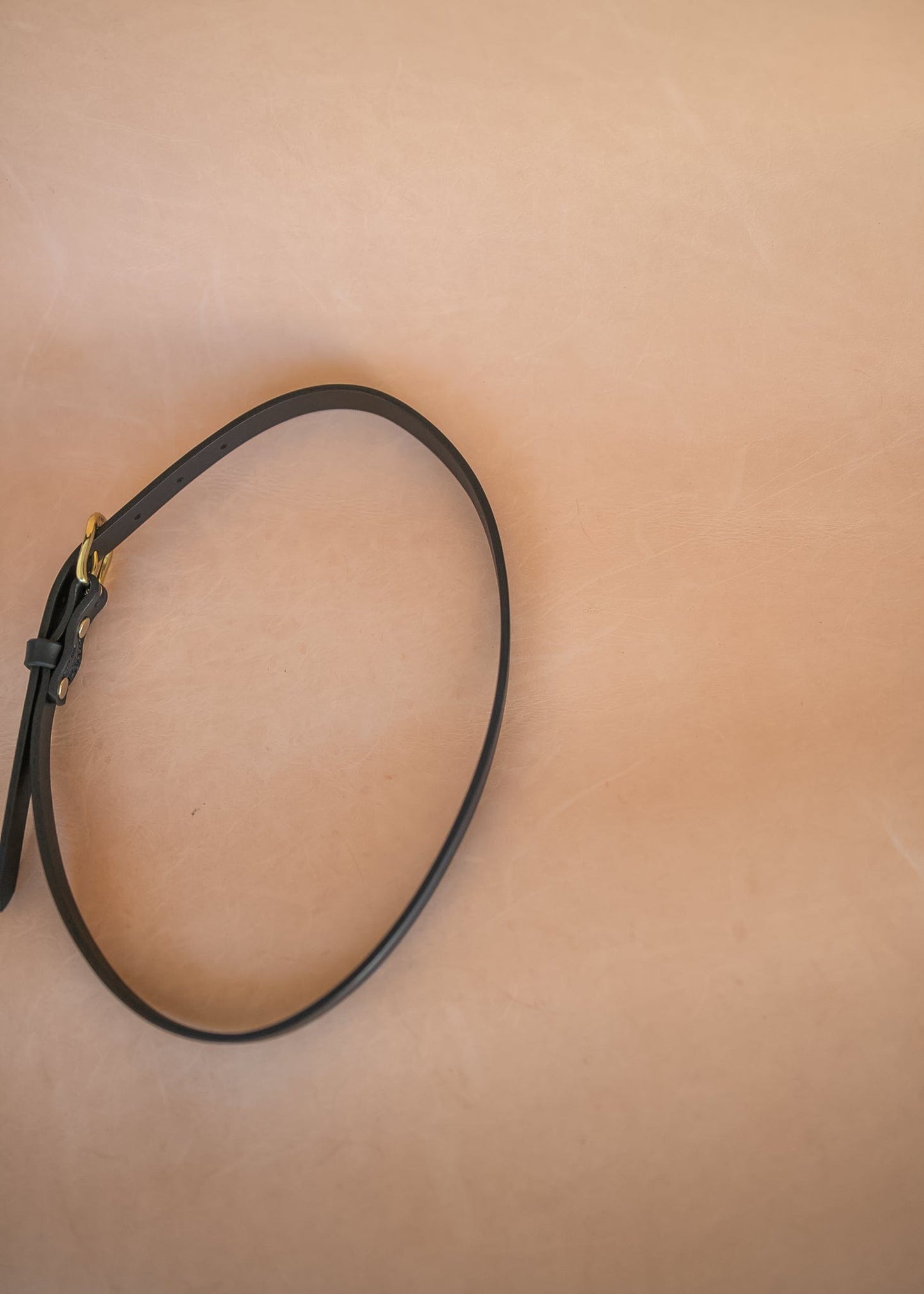 The Real McCaul Leathergoods Plain Narrow 20mm Belt - Black Australian Made Australian Owned Solid Leather Narrow Belt Made In Australia - 20mm - Black