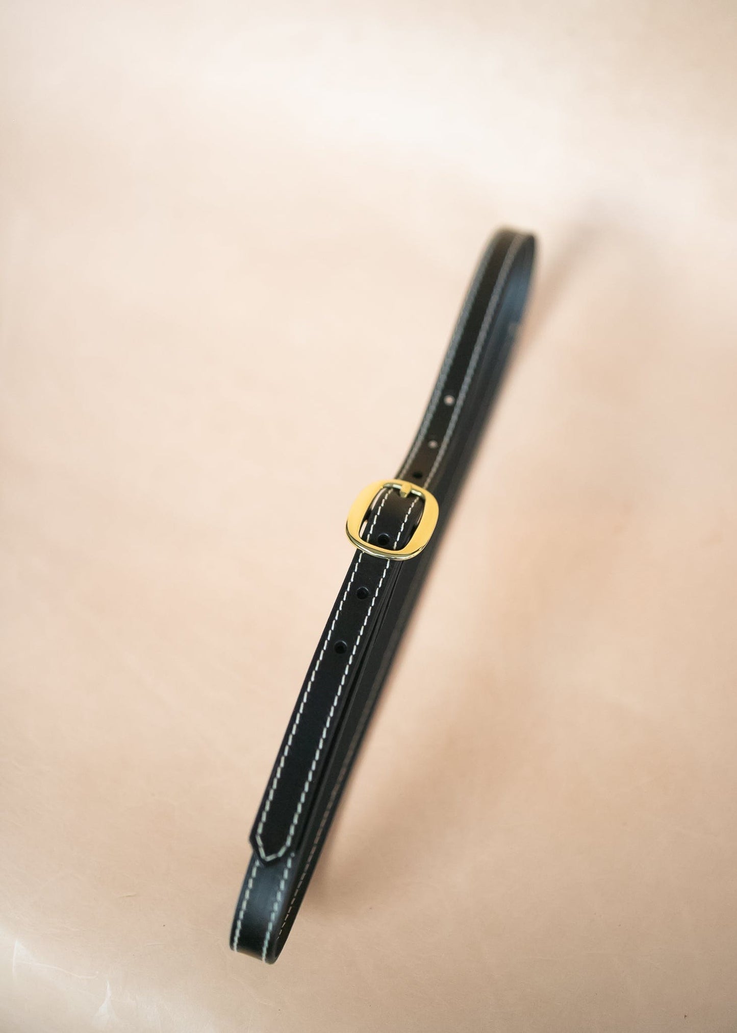 The Real McCaul Leathergoods Rancher Narrow 20mm Belt - Black Australian Made Australian Owned Solid Leather Narrow Belt Made In Australia - 20mm - Black