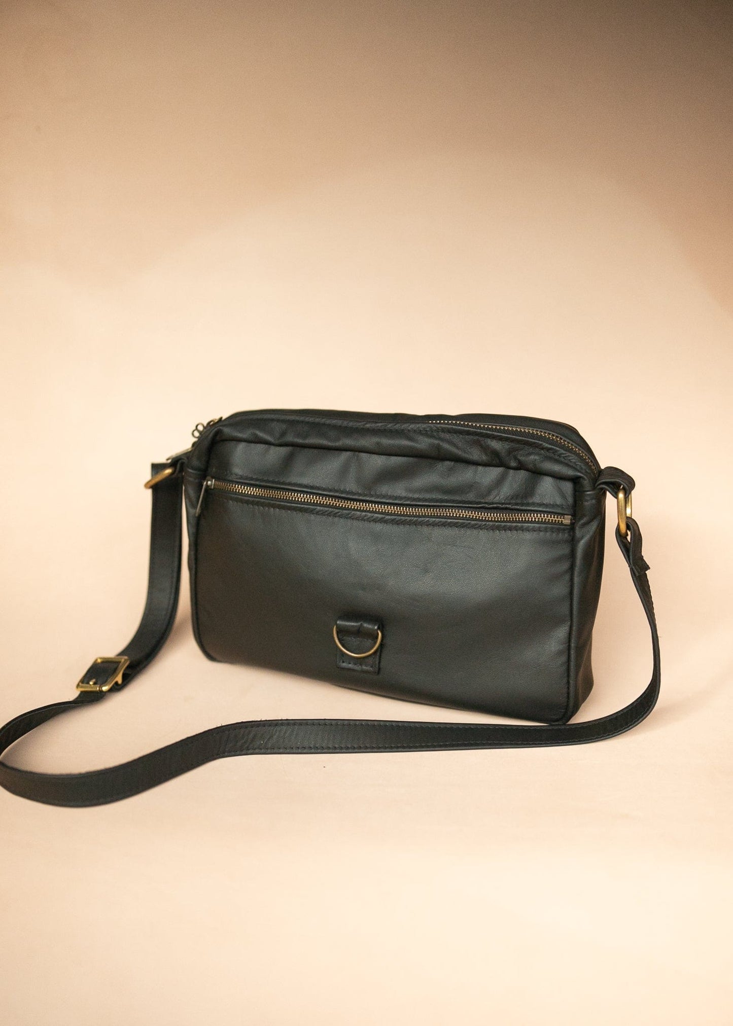 The Real McCaul Leathergoods Shoulder Bags Zeuss Satchel - Cowhide - Black Australian Made Australian Owned Men's Leather Satchel Made In Australia- Laptop/iPad