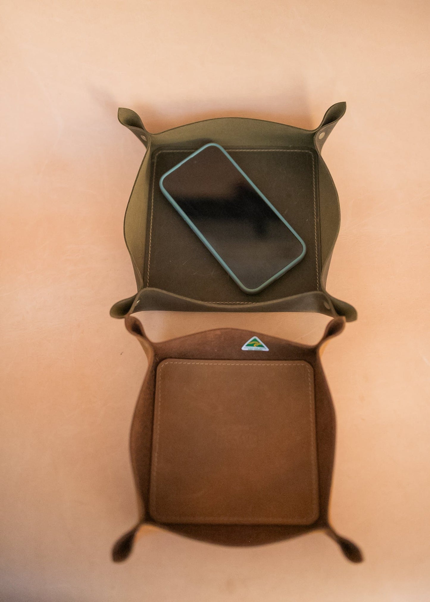 The Real McCaul Leathergoods Valet Tray Catch All Holder Australian Made Australian Owned Valet Tray Catch All Holder