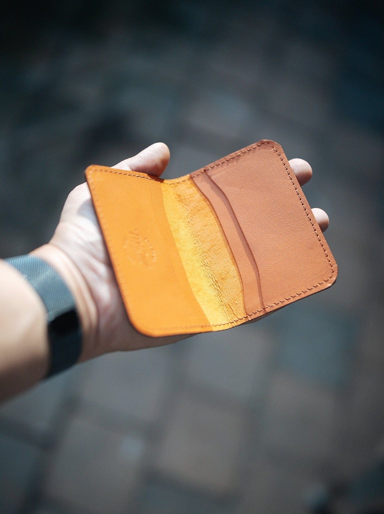 The Real McCaul Leathergoods Wallets Four Slot Card Wallet Australian Made Australian Owned Leather 2 Card Wallet Holder Made In Australia