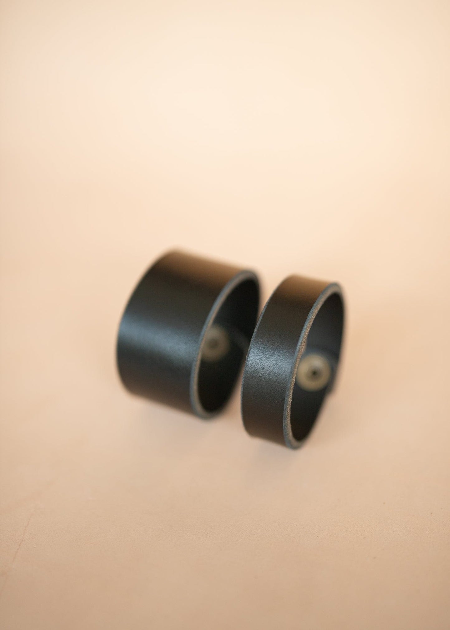The Real McCaul Leathergoods Wide Leather Wristband - 38mm Australian Made Australian Owned Wide Leather Wristband - 38mm