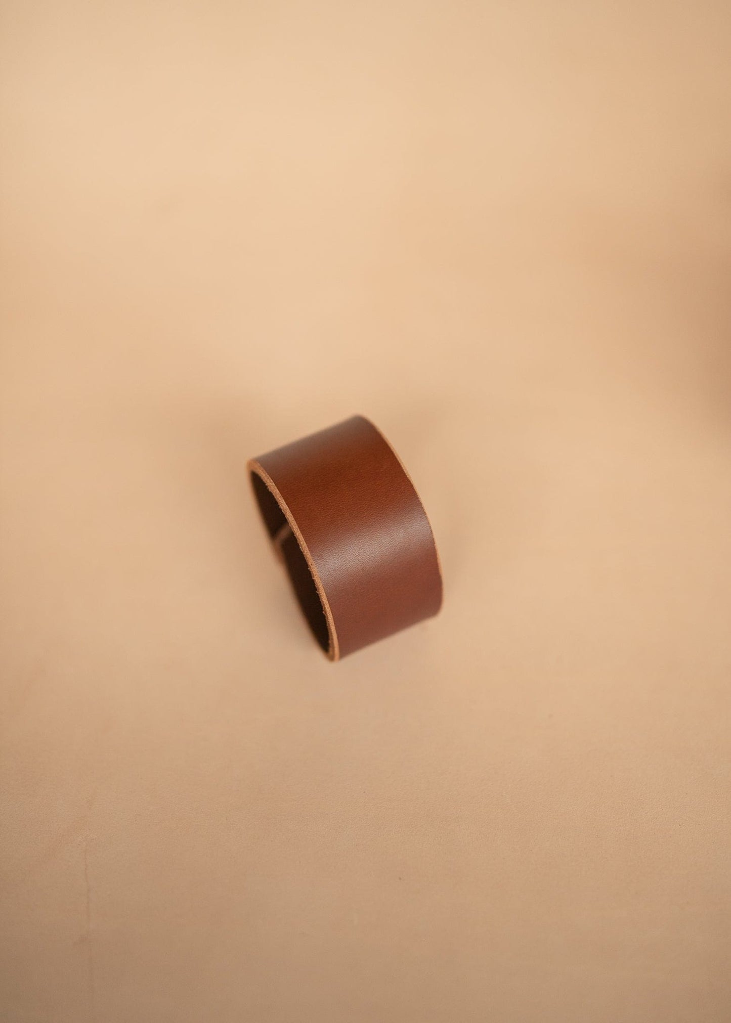 The Real McCaul Leathergoods Wide Leather Wristband - 38mm Australian Made Australian Owned Wide Leather Wristband - 38mm