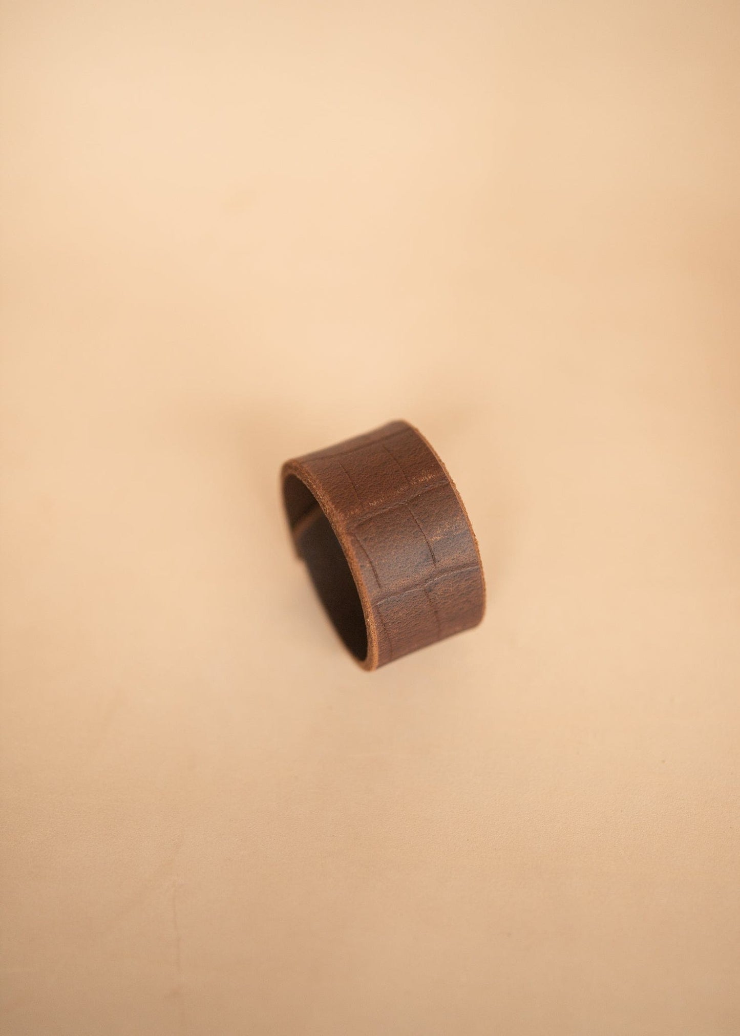 The Real McCaul Leathergoods Wide Leather Wristband - 38mm Australian Made Australian Owned Wide Leather Wristband - 38mm