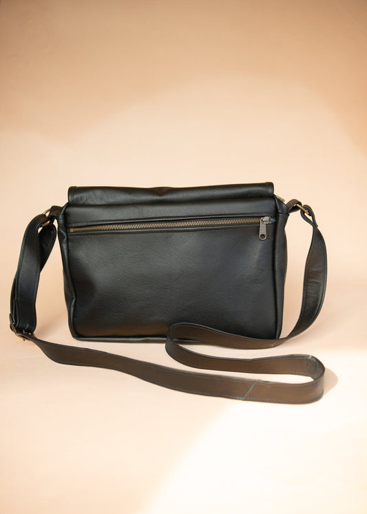 The Real McCaul Leathergoods Zeuss Satchel Bag - Kangaroo Australian Made Australian Owned Men's Leather Satchel Made In Australia- Laptop/iPad