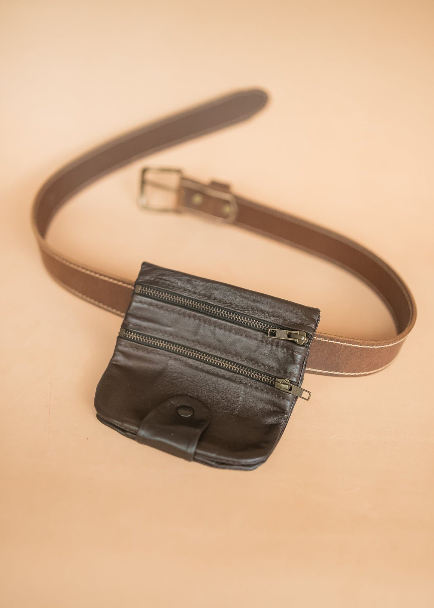 The Real McCaul Multi-Wallet Multi Wallet Belt Pouch - Kangaroo Australian Made Australian Owned Australian Made Leather Multi-Wallet Travel Belt Pouch (Kangaroo)