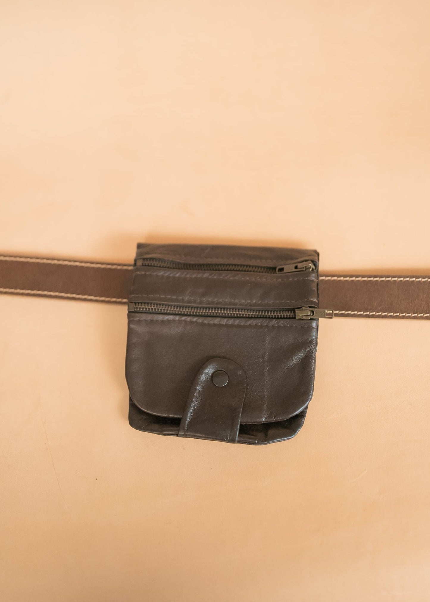 The Real McCaul Multi-Wallet Multi Wallet Belt Pouch - Kangaroo Australian Made Australian Owned Australian Made Leather Multi-Wallet Travel Belt Pouch (Kangaroo)