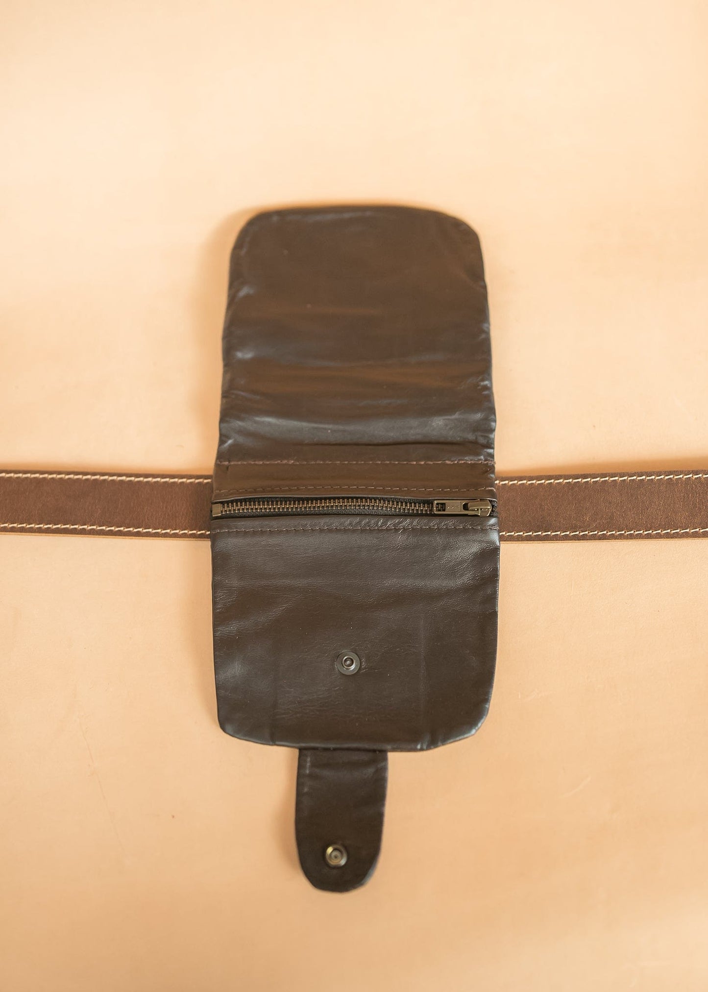 The Real McCaul Multi-Wallet Multi Wallet Belt Pouch - Kangaroo Australian Made Australian Owned Australian Made Leather Multi-Wallet Travel Belt Pouch (Kangaroo)