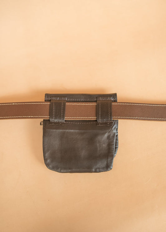 The Real McCaul Multi-Wallet Multi Wallet Belt Pouch - Kangaroo Australian Made Australian Owned Australian Made Leather Multi-Wallet Travel Belt Pouch (Kangaroo)